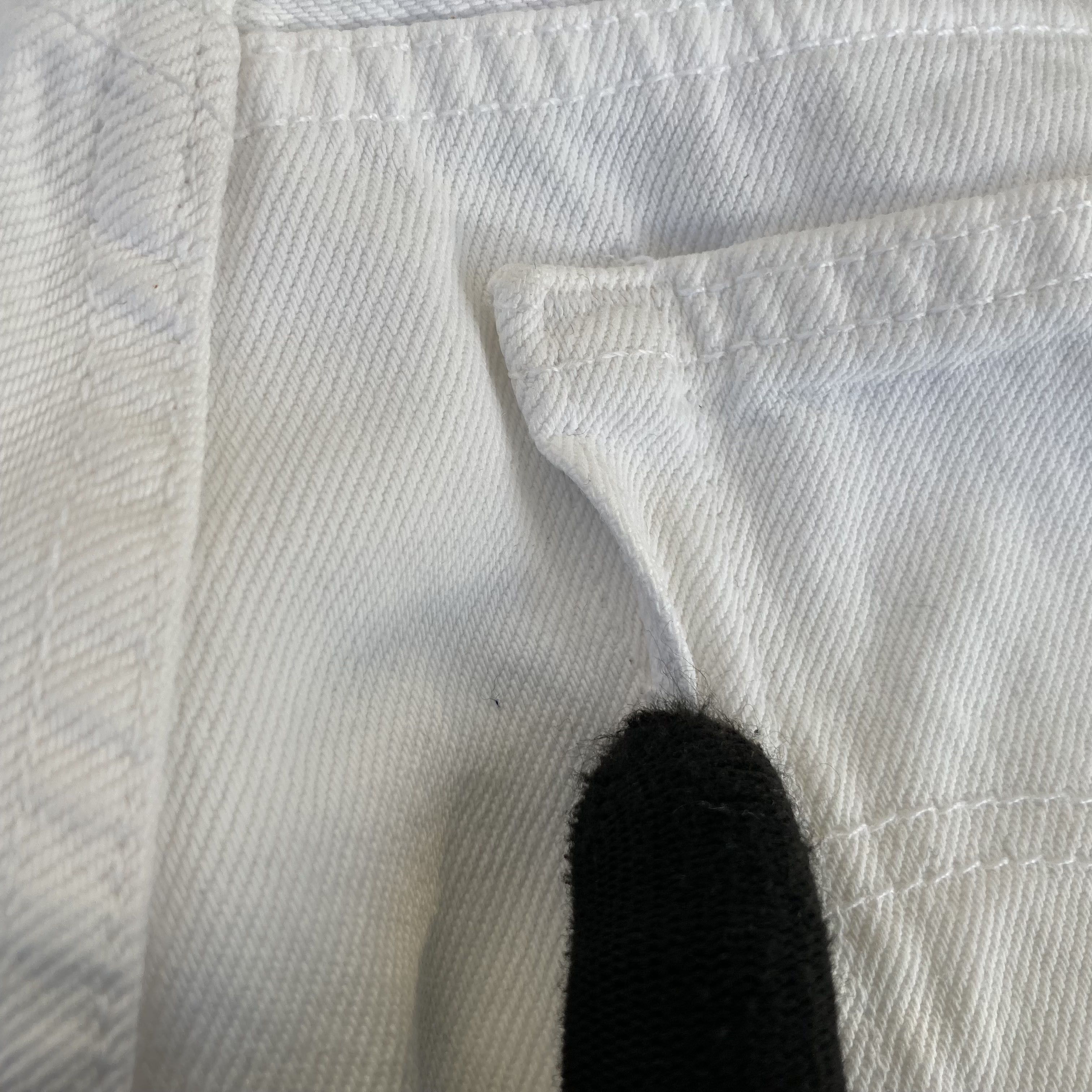 Levi's × Vintage Vtg Levis 501 Distressed Ripped Women White Grunge Jeans Size 26" / US 2 / IT 38 - 10 Thumbnail