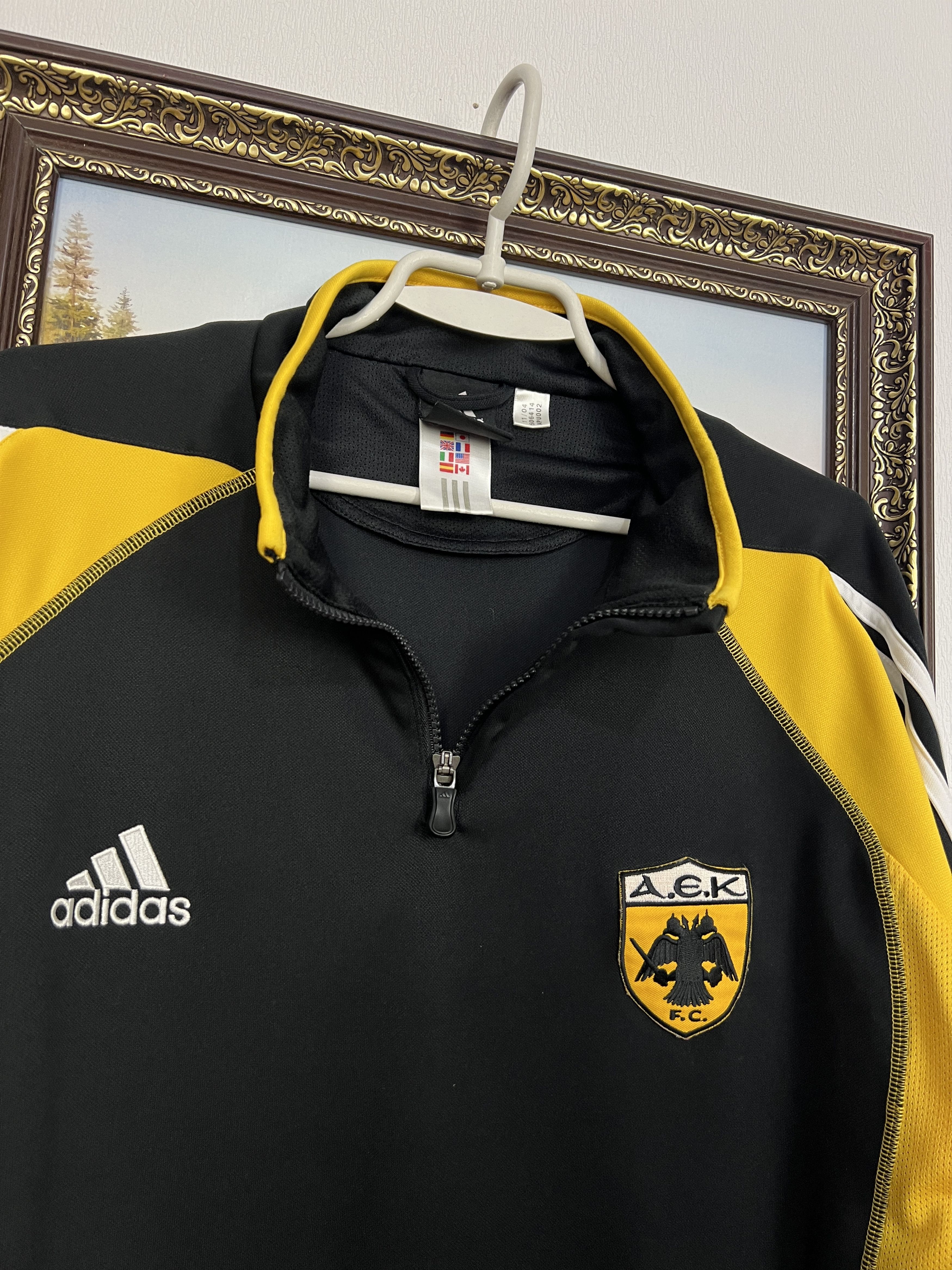 Adidas AEK Athens Football Train Jacket Soccer Track Top Rare Size US XL / EU 56 / 4 - 4 Thumbnail