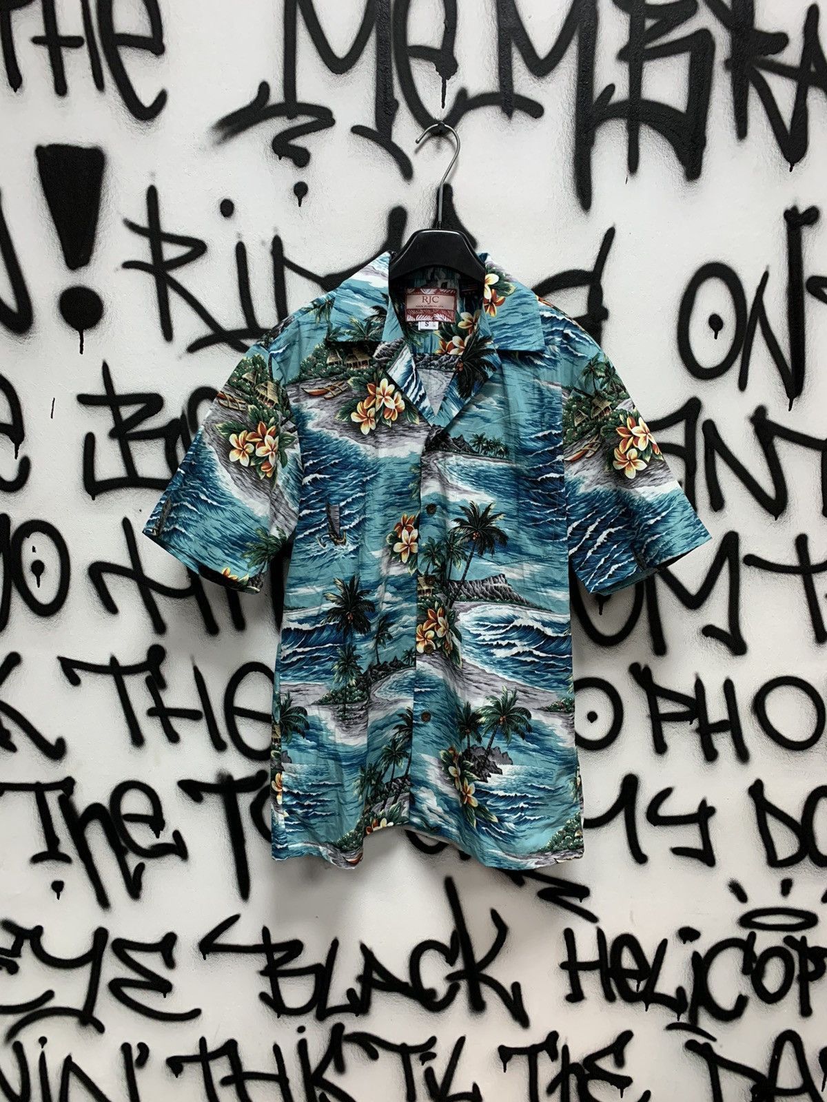 Other Vintage RJC MI USA Cotton Hawaiian Shirt short sleeve Size US S / EU 44-46 / 1 - 2 Thumbnail