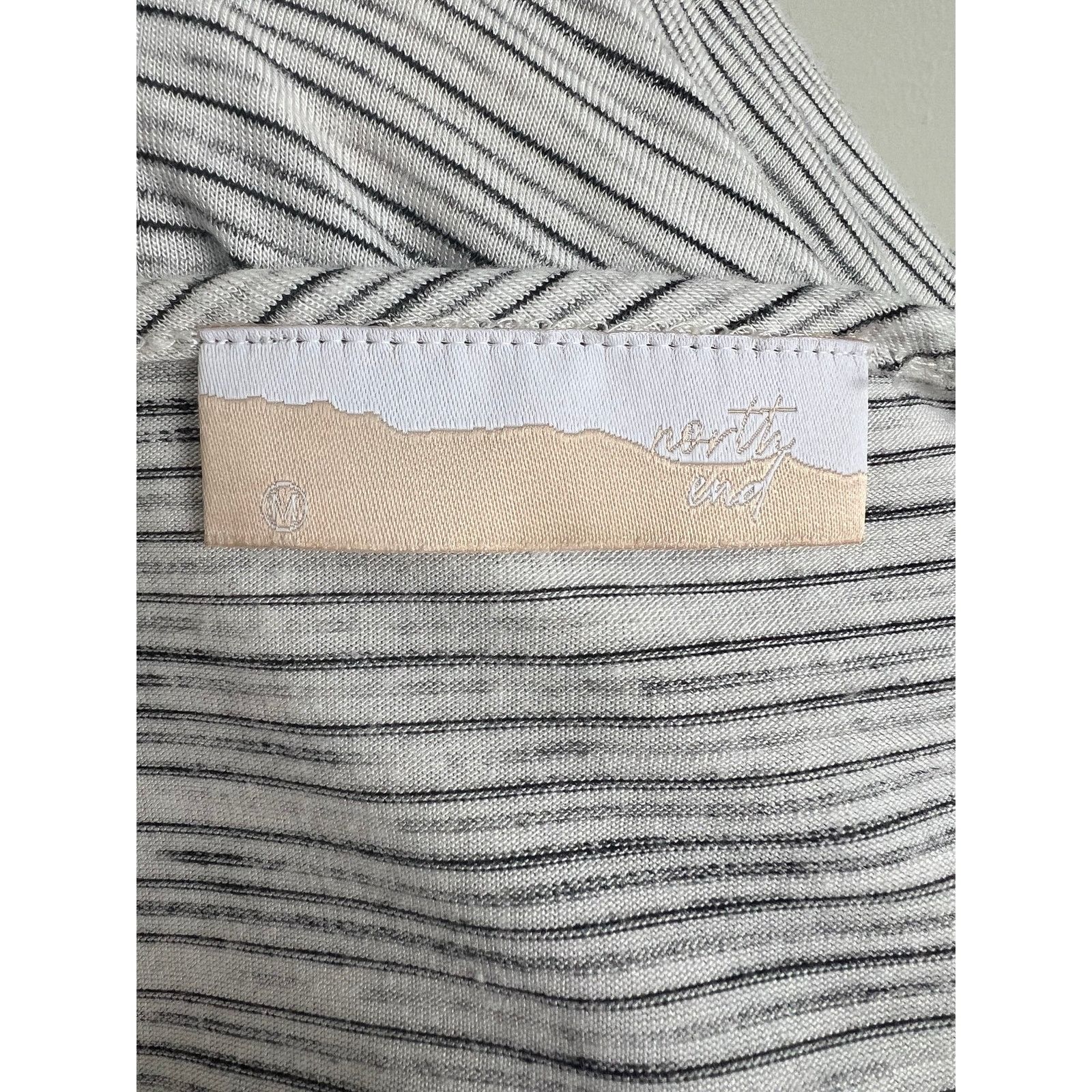 North End North End Long Sleeve Striped V-Neck Crop Top Medium Size M / US 6-8 / IT 42-44 - 6 Thumbnail