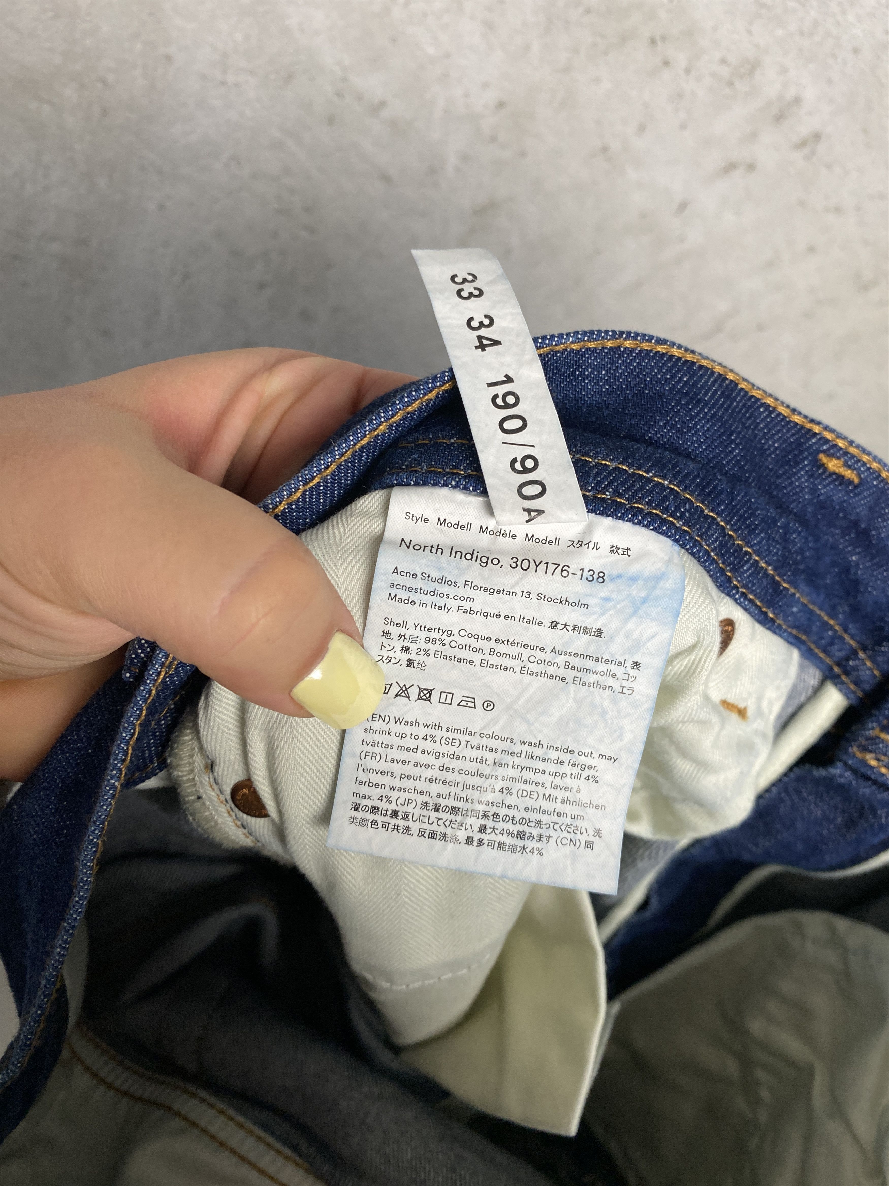 Acne Studios Acne Studios Bla Konsy North Indigo jeans pants denim Size US 33 - 7 Thumbnail