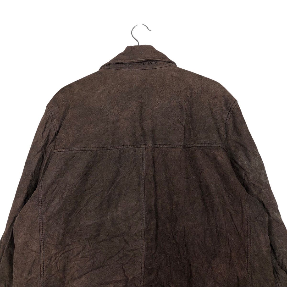 Genuine Leather 📌Vintage Genuine Leather Jacket Tommy Hilfiger Blanket Size US XL / EU 56 / 4 - 9 Thumbnail