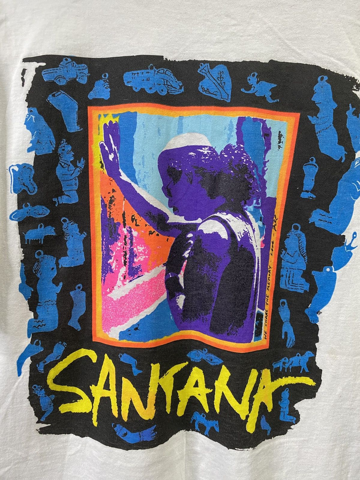 Vintage Vintage 90’s Santana Band T-Shirt Rare Size Large Size US L / EU 52-54 / 3 - 3 Thumbnail