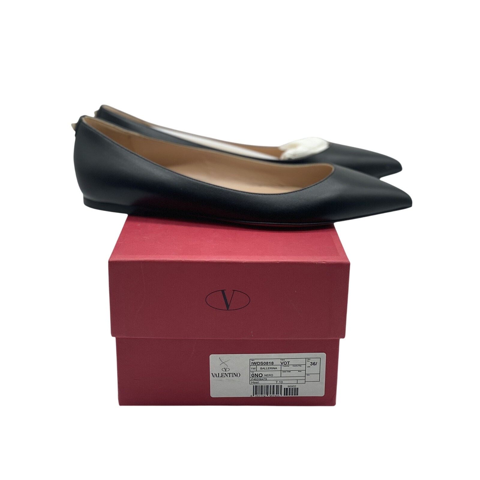 Valentino Valentino Garavani “One Rockstud” Ballet Flats Size 36 EU Size US 6 / IT 36 - 4 Thumbnail