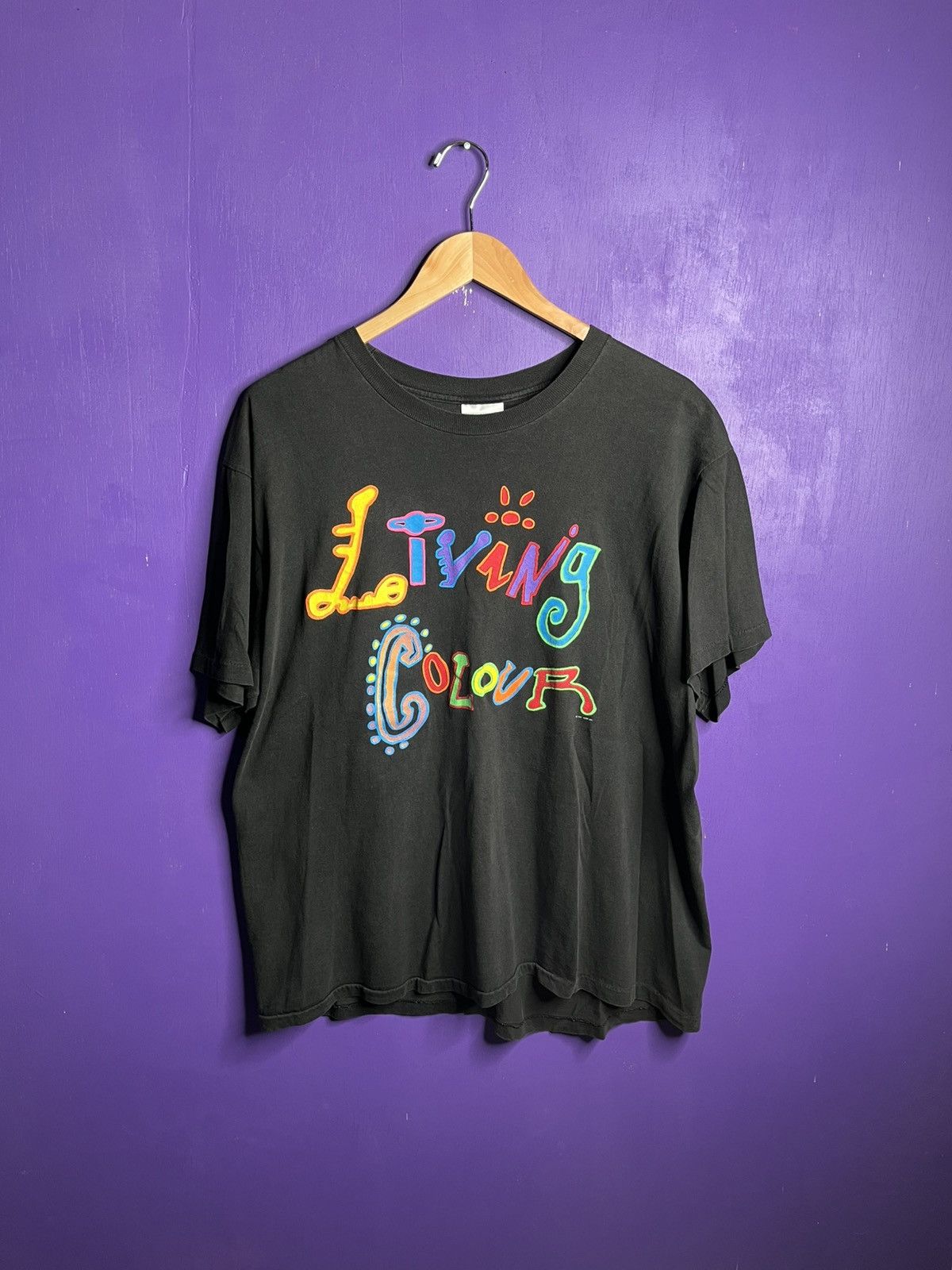Band Tees × Vintage Vintage 1991 Living colour mother of all tours t-shirt Size US XL / EU 56 / 4 - 1 Thumbnail