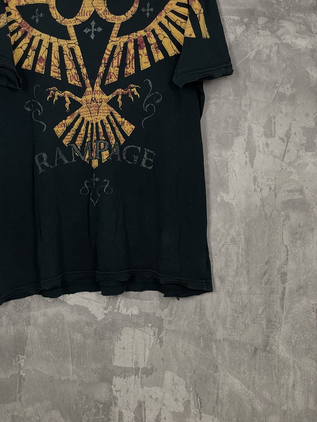 Affliction × Vintage Affliction Cyber Grunge Rare All Over Print T-Shirt M Size US L / EU 52-54 / 3 - 6 Thumbnail