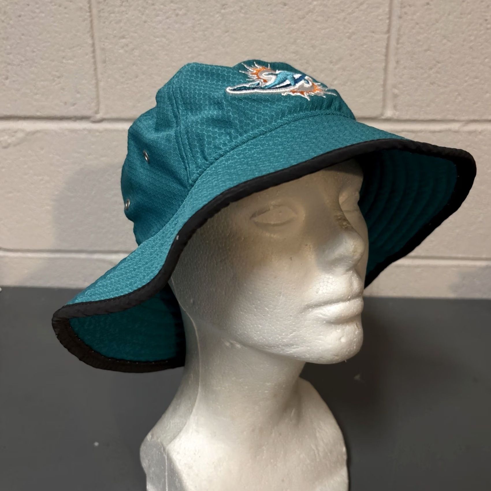 New Era New Era Miami Dolphins Bucket Hat Teal and Black OSFM Size ONE SIZE - 2 Thumbnail