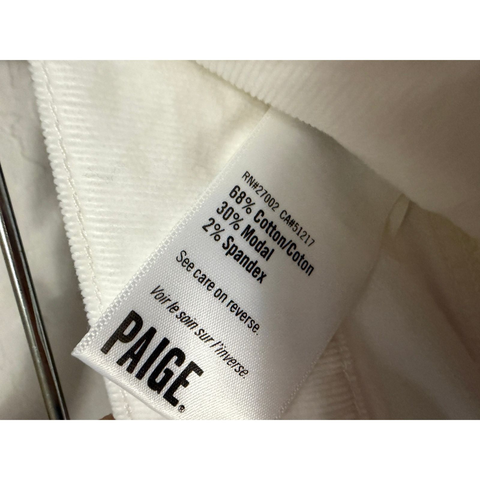Paige Paige-off white soft Corduroy flare pants- Size 27 Size 27" / US 4 / IT 40 - 4 Thumbnail