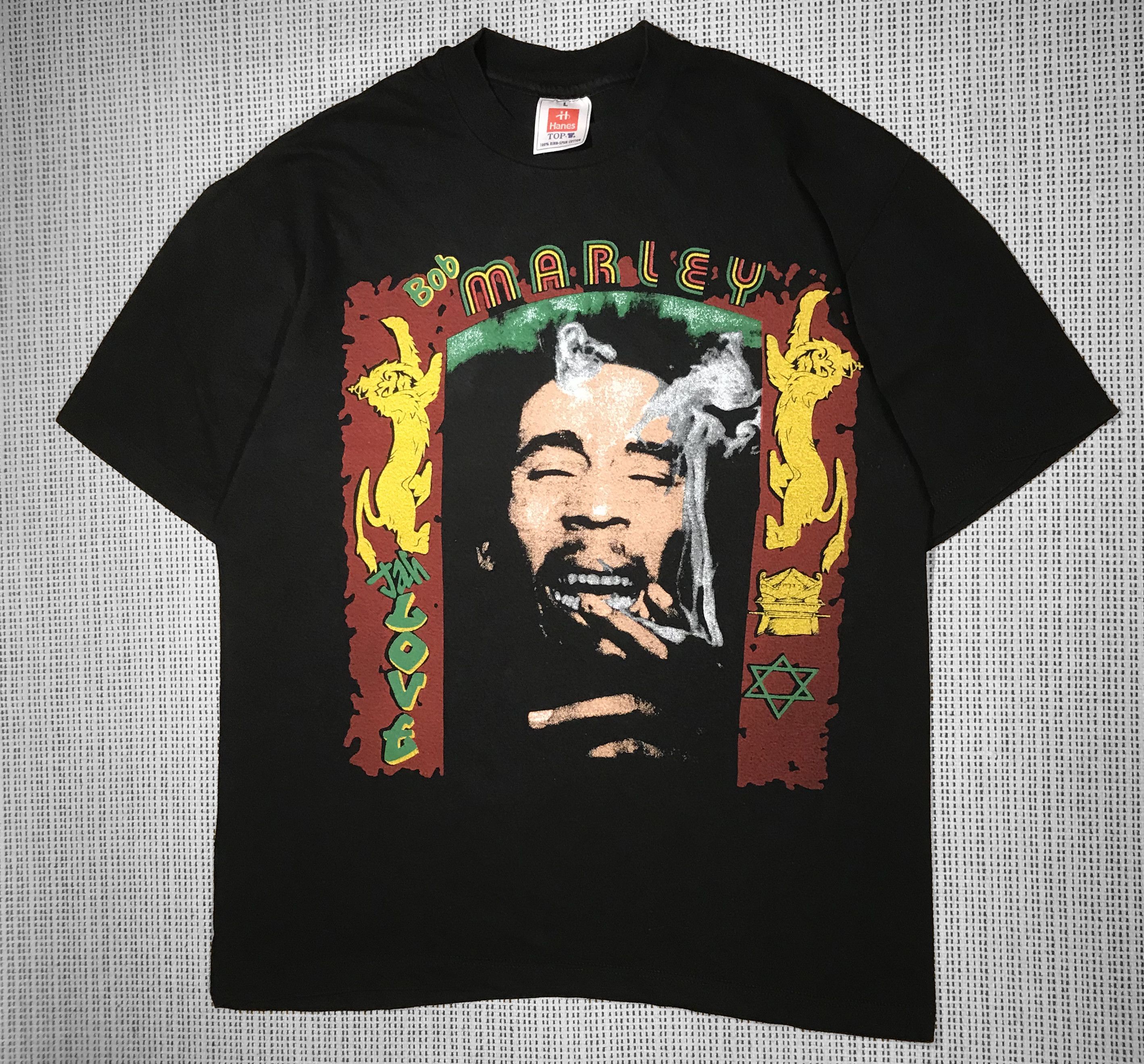 Hanes Vintage 90s “Bob Marley” T-shirt (M) Size US M / EU 48-50 / 2 - 1 Thumbnail