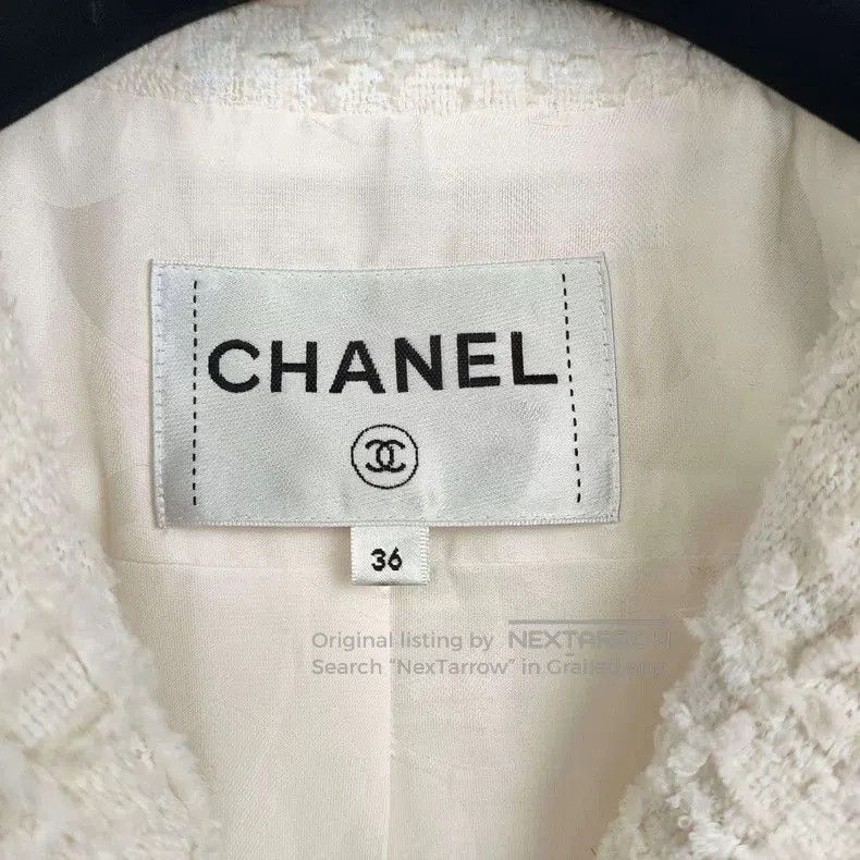 Chanel Chanel White tweed coat Size XS / US 0-2 / IT 36-38 - 4 Thumbnail
