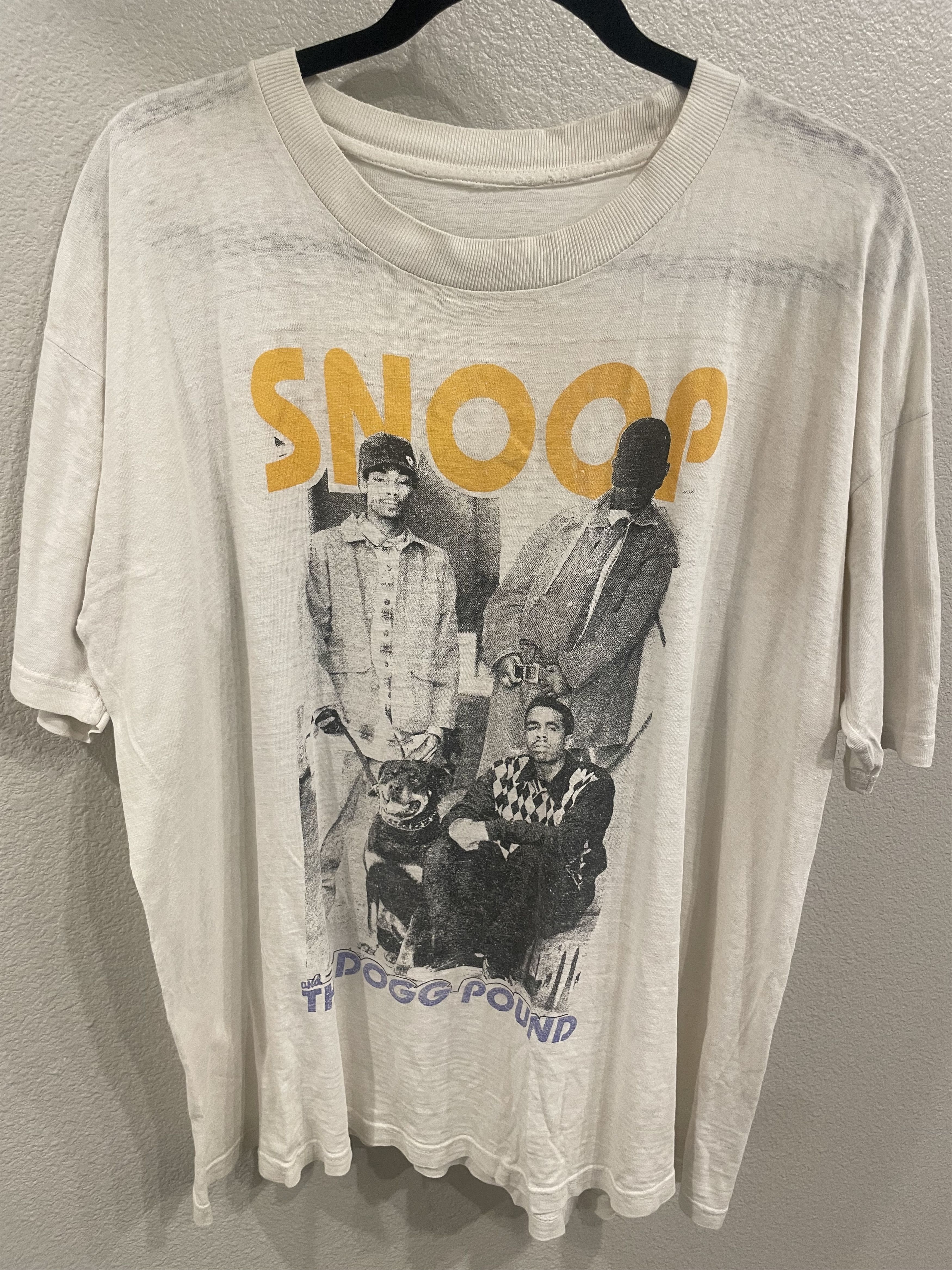 SNOOP DOGG Snoop Dog Tie-dye Pattern Rap T-shirt Men's M size cotton green type Vintage Second Hand