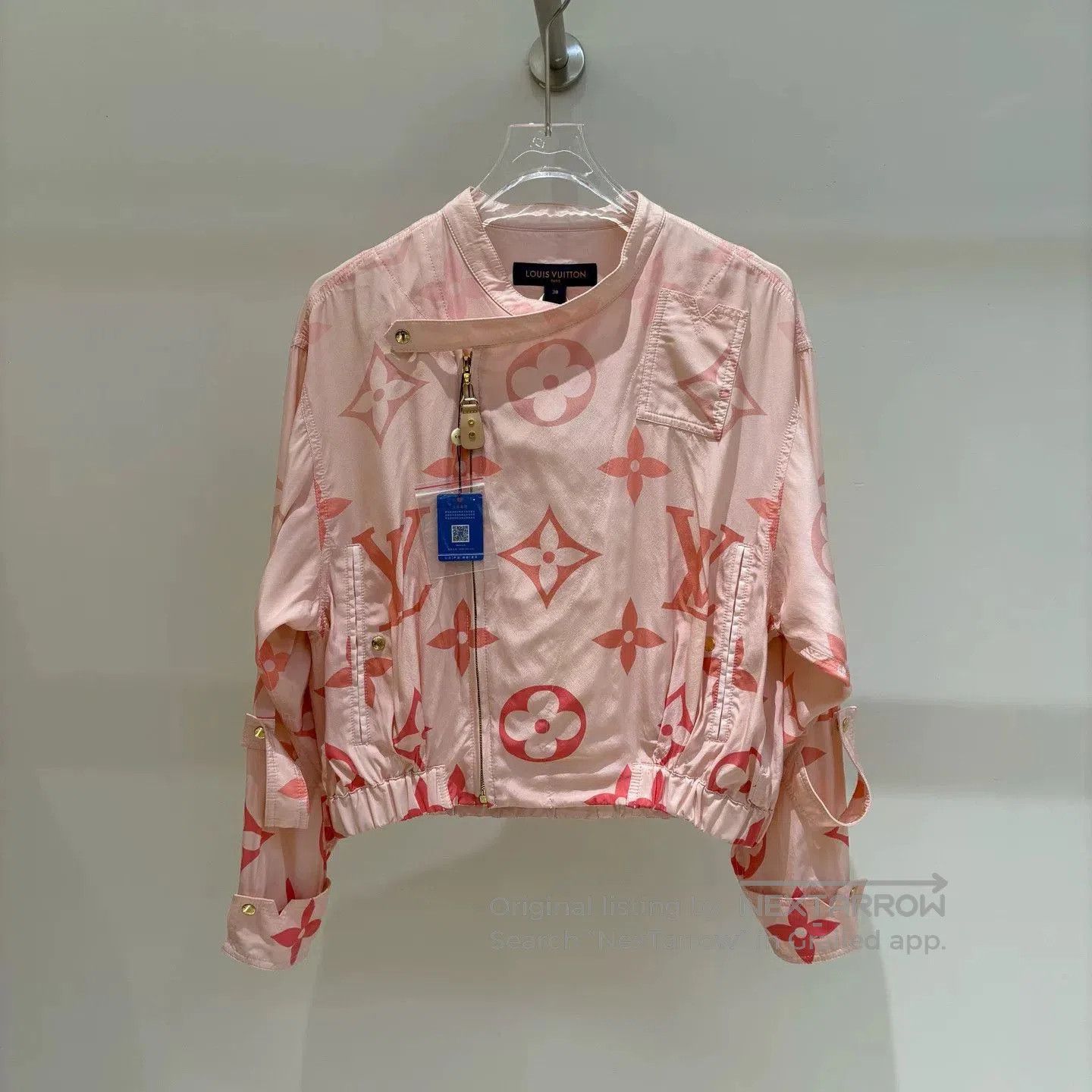 Louis Vuitton Louis Vuitton Pink Monogram Silk Jacket. Size US XS / EU 42 / 0 - 1 Thumbnail