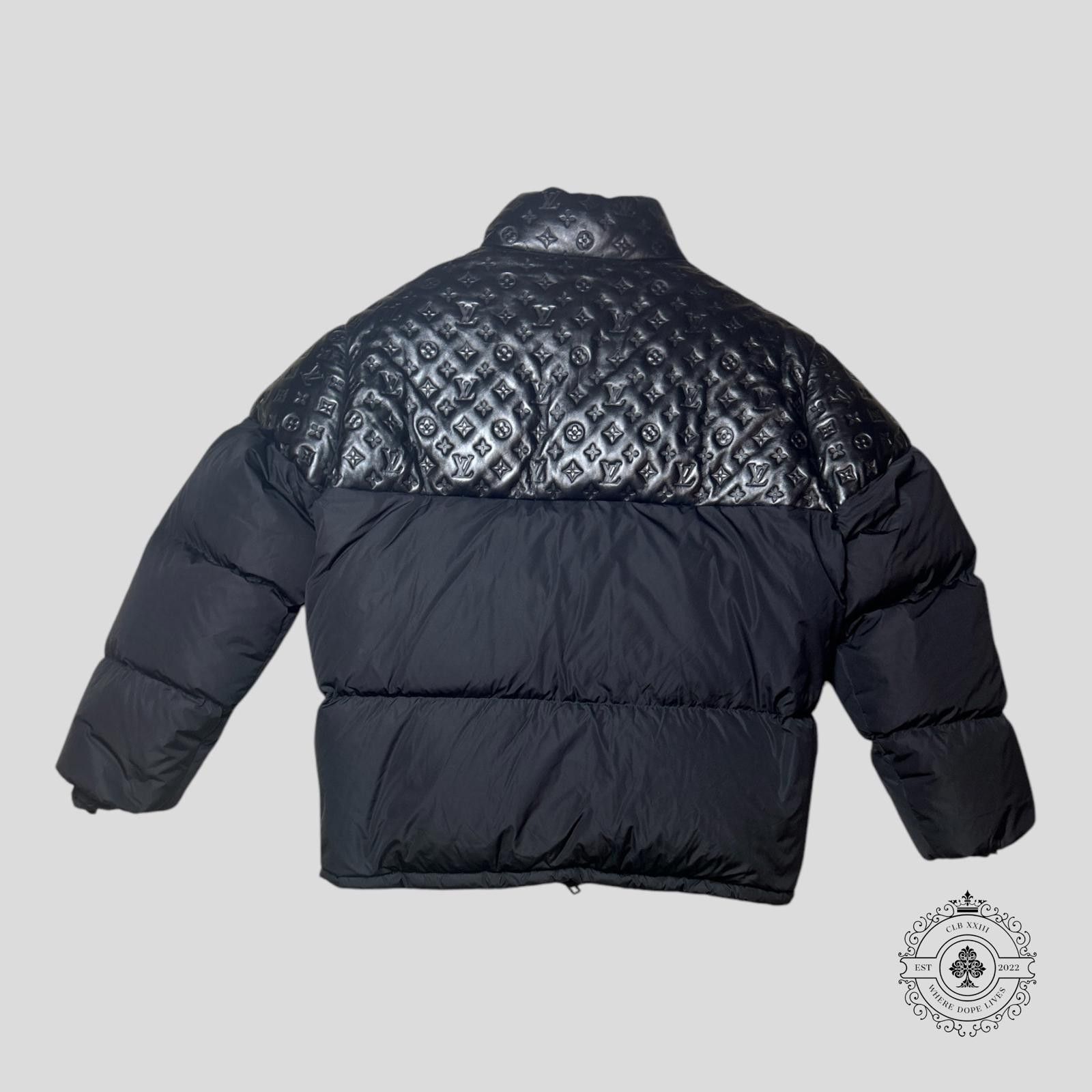Louis Vuitton Louis Vuitton Monogram Leather Top Puffer Jacket in Black Size US M / EU 48-50 / 2 - 2 Thumbnail
