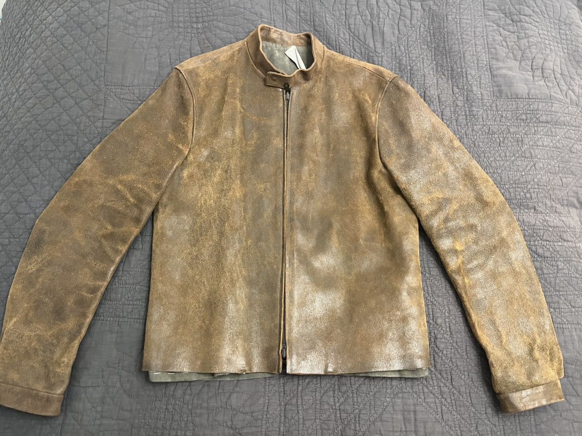 Carpe Diem Destroyed Horse Leather Jacket Size US L / EU 52-54 / 3 - 1 Thumbnail