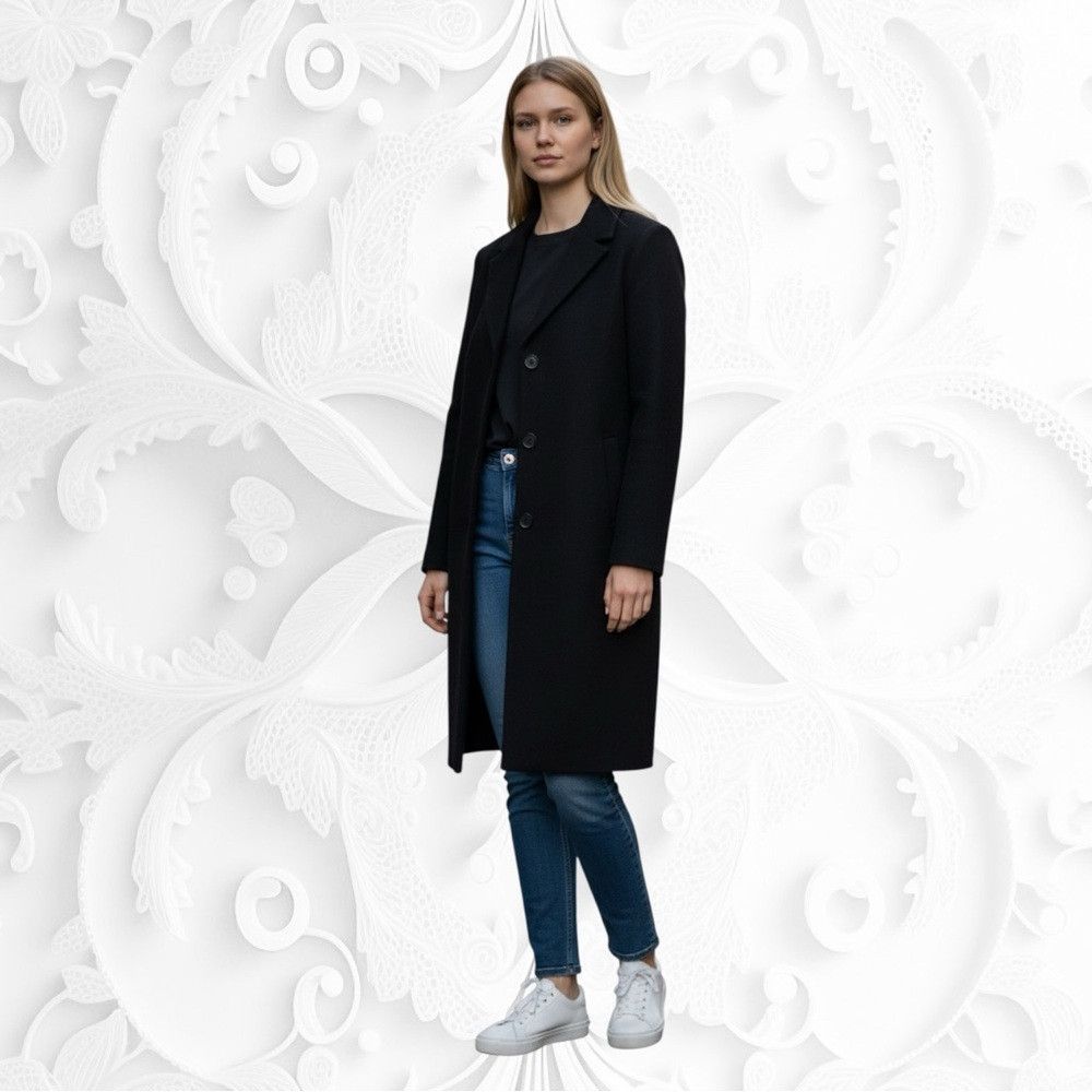 The Kooples The Kooples Black Wool Blend Tailored Long Coat NWT EU 38 U Size M / US 6-8 / IT 42-44 - 2 Thumbnail