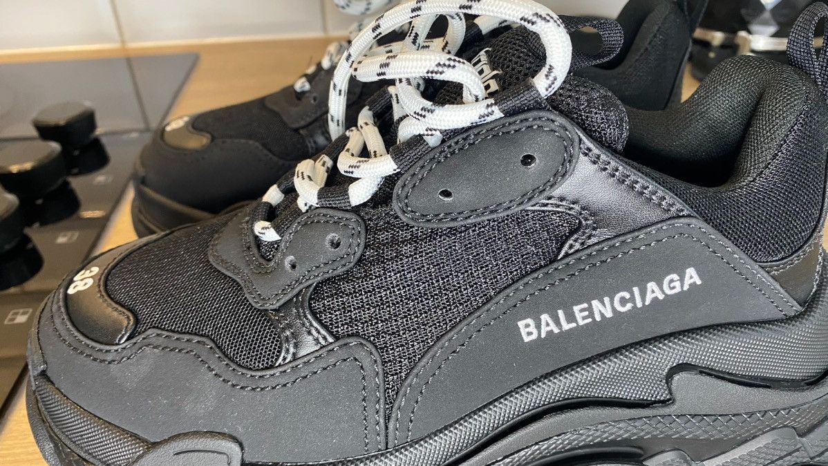 Balenciaga Balenciaga Triple S Black Size US 8 / IT 38 - 6 Thumbnail