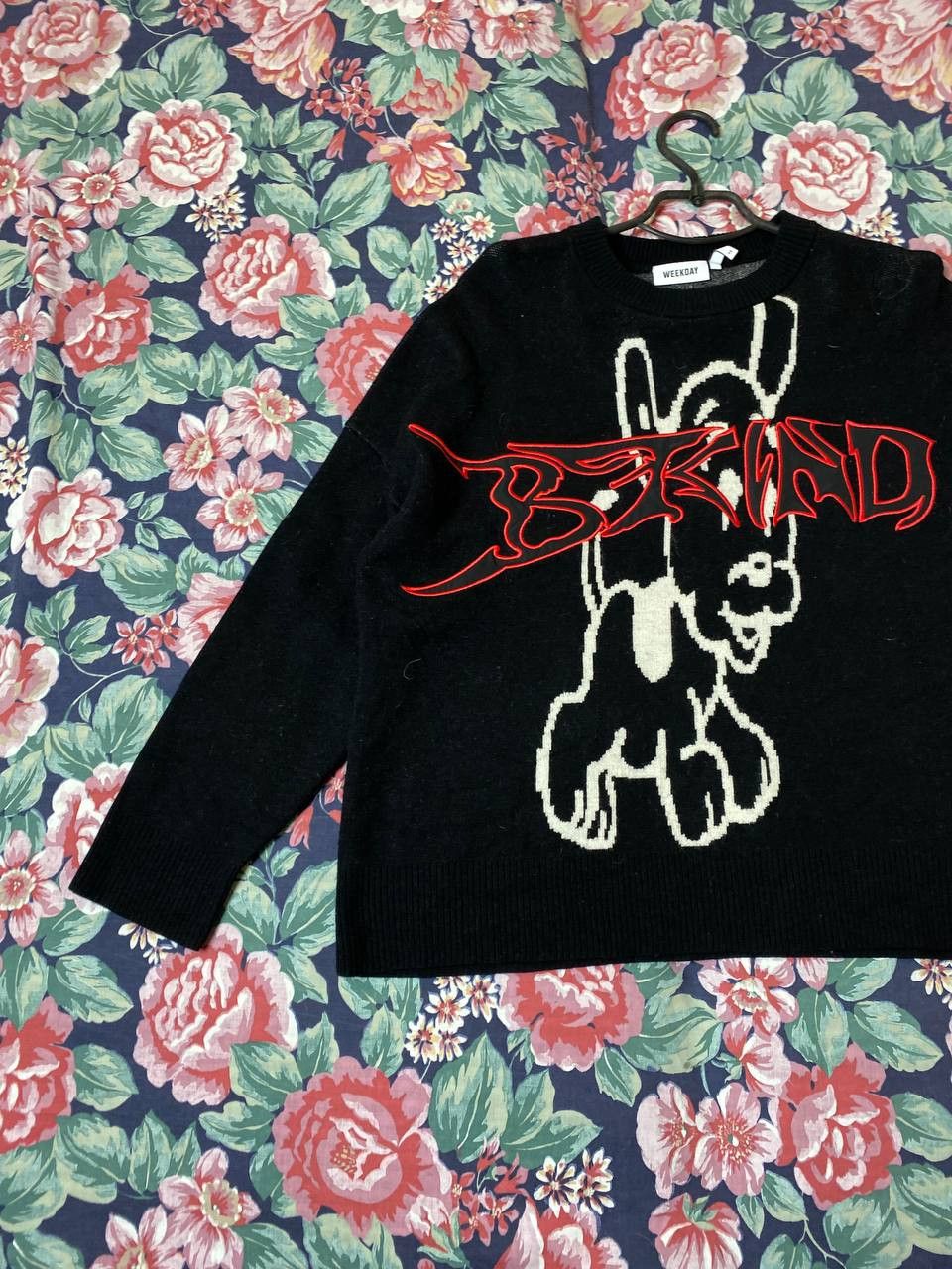 Vintage × Weekday WEEKDAY Y2K 00's Men's Oversize Sweater Size US XS / EU 42 / 0 - 15 Thumbnail