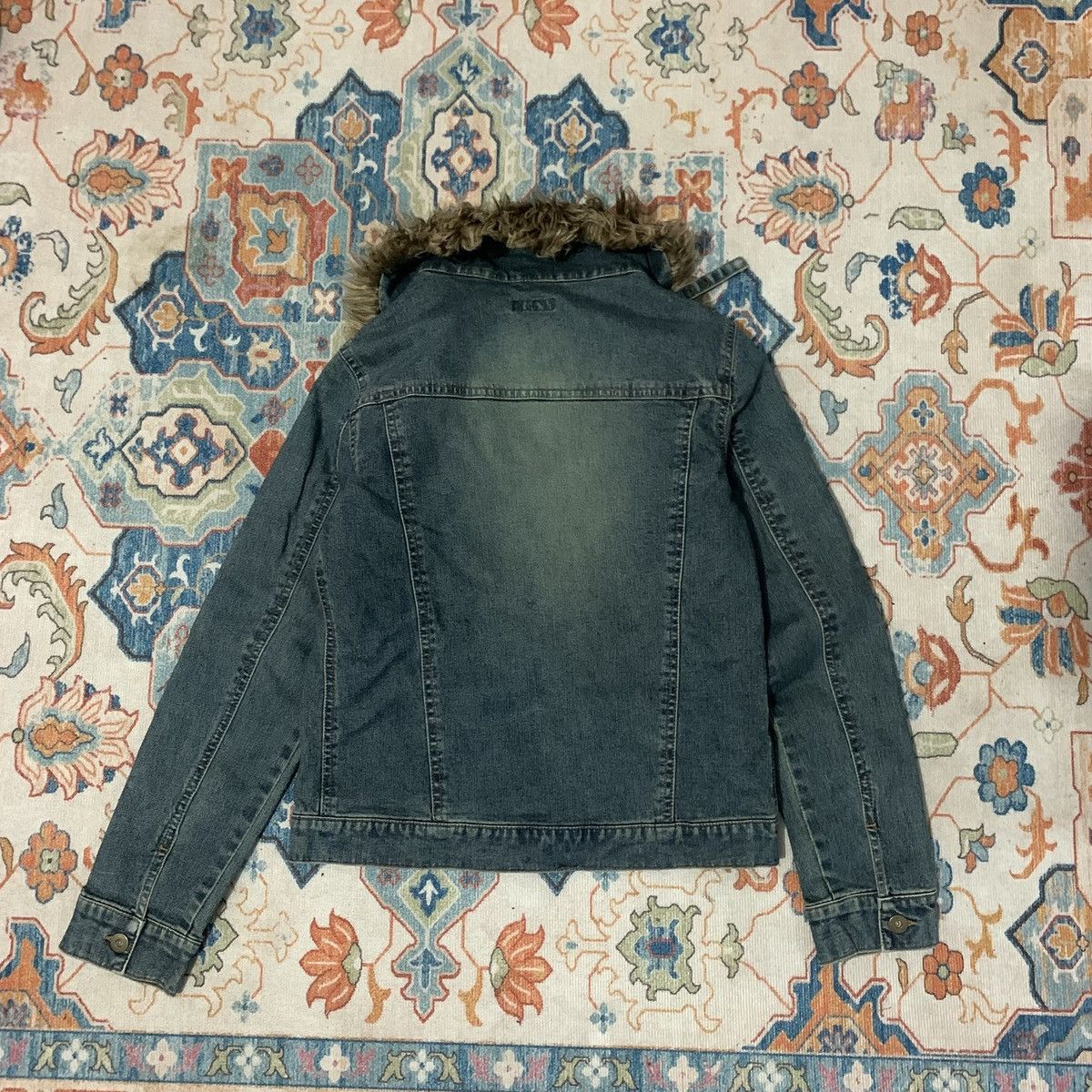 If Six Was Nine Vkei Luiez faux fur denim jacket ifsixwasnine Lgb kmrii Size US M / EU 48-50 / 2 - 6 Thumbnail