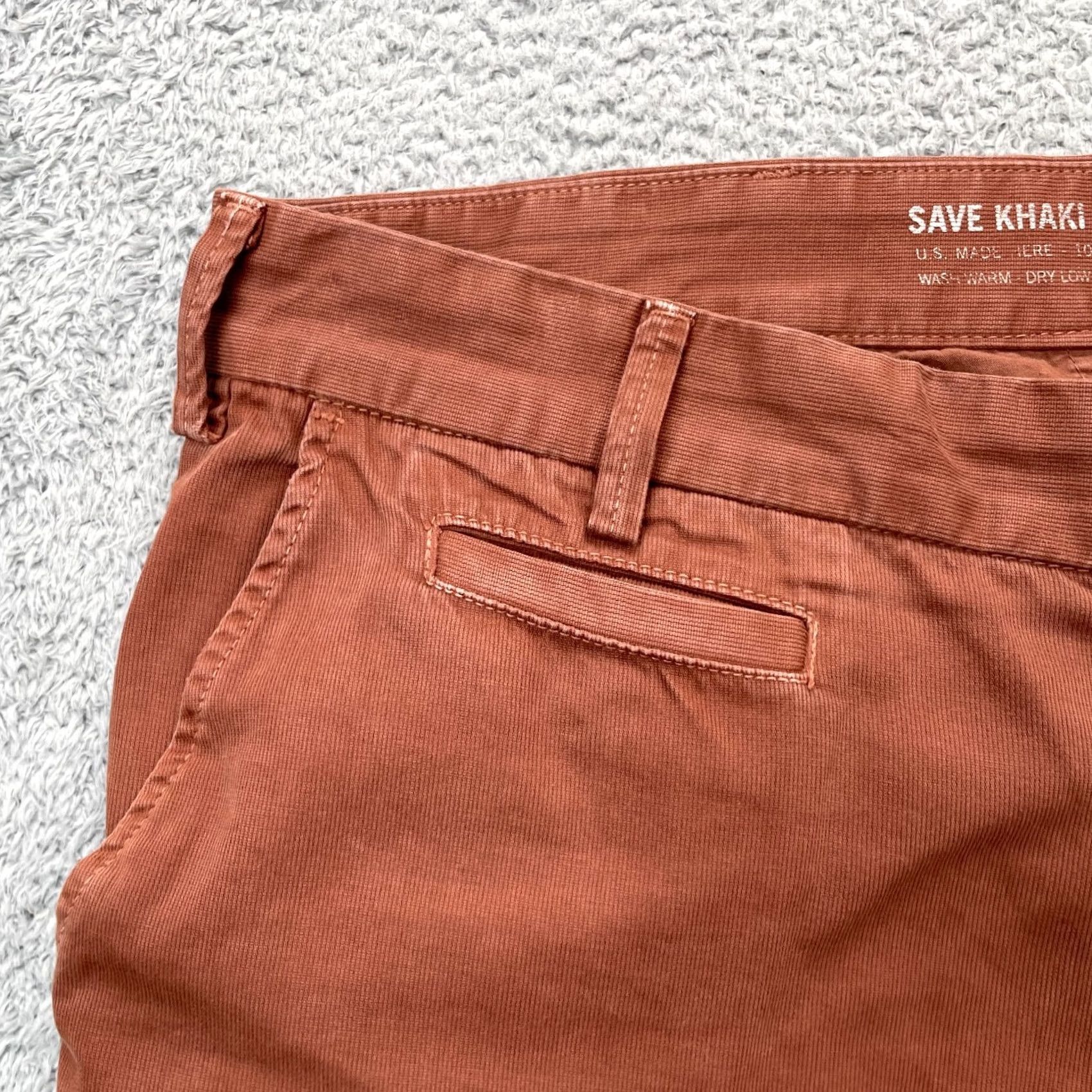 Save Khaki United Save Khaki United Pants Mens 38 Brown Twill Chino Cotton Straight Leg Size US 38 / EU 54 - 5 Thumbnail