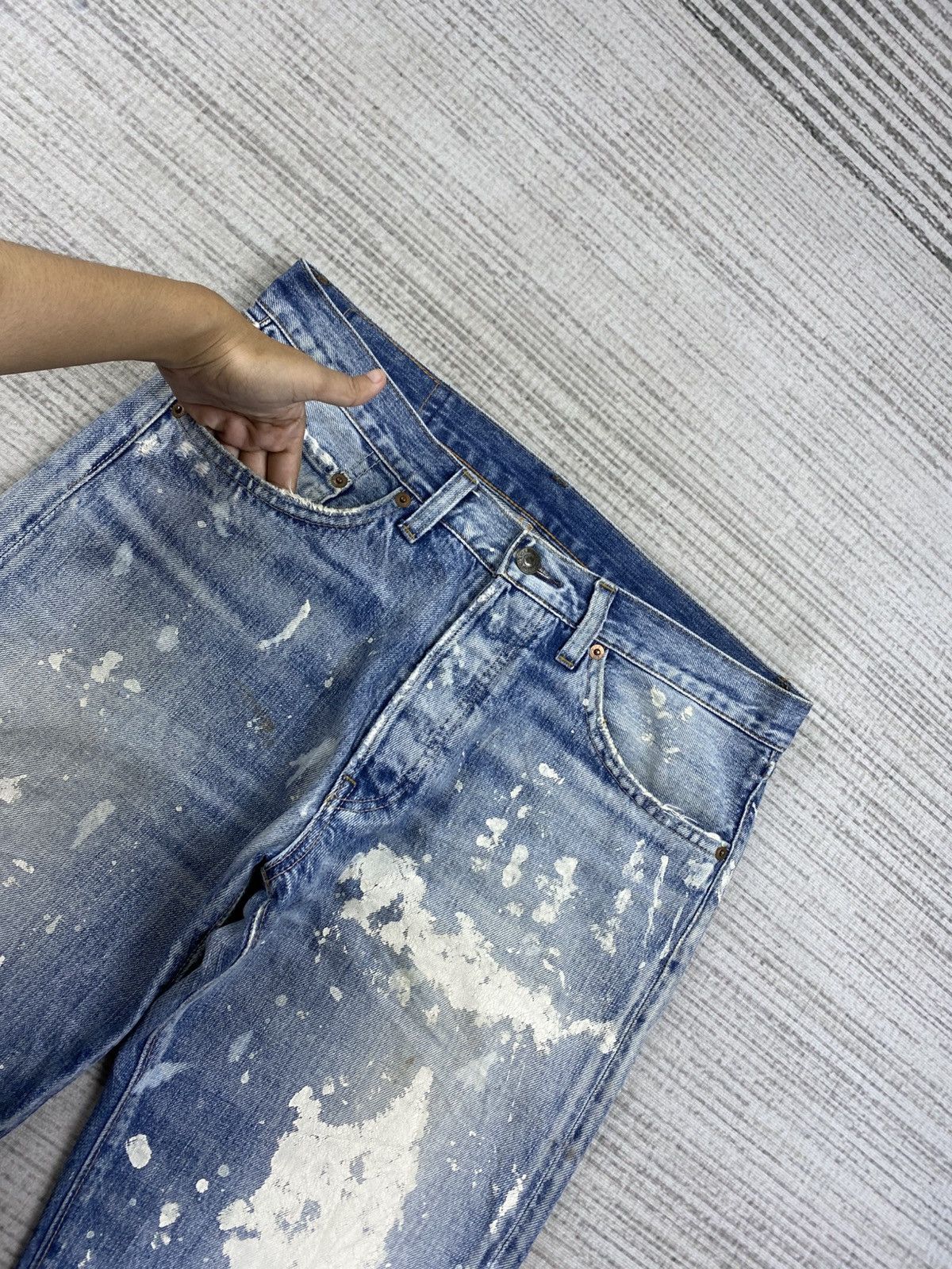 Japanese Brand Vintage Hysteric Glamour RNA Selvedge Splatter Paint Jeans Size US 32 / EU 48 - 11 Thumbnail