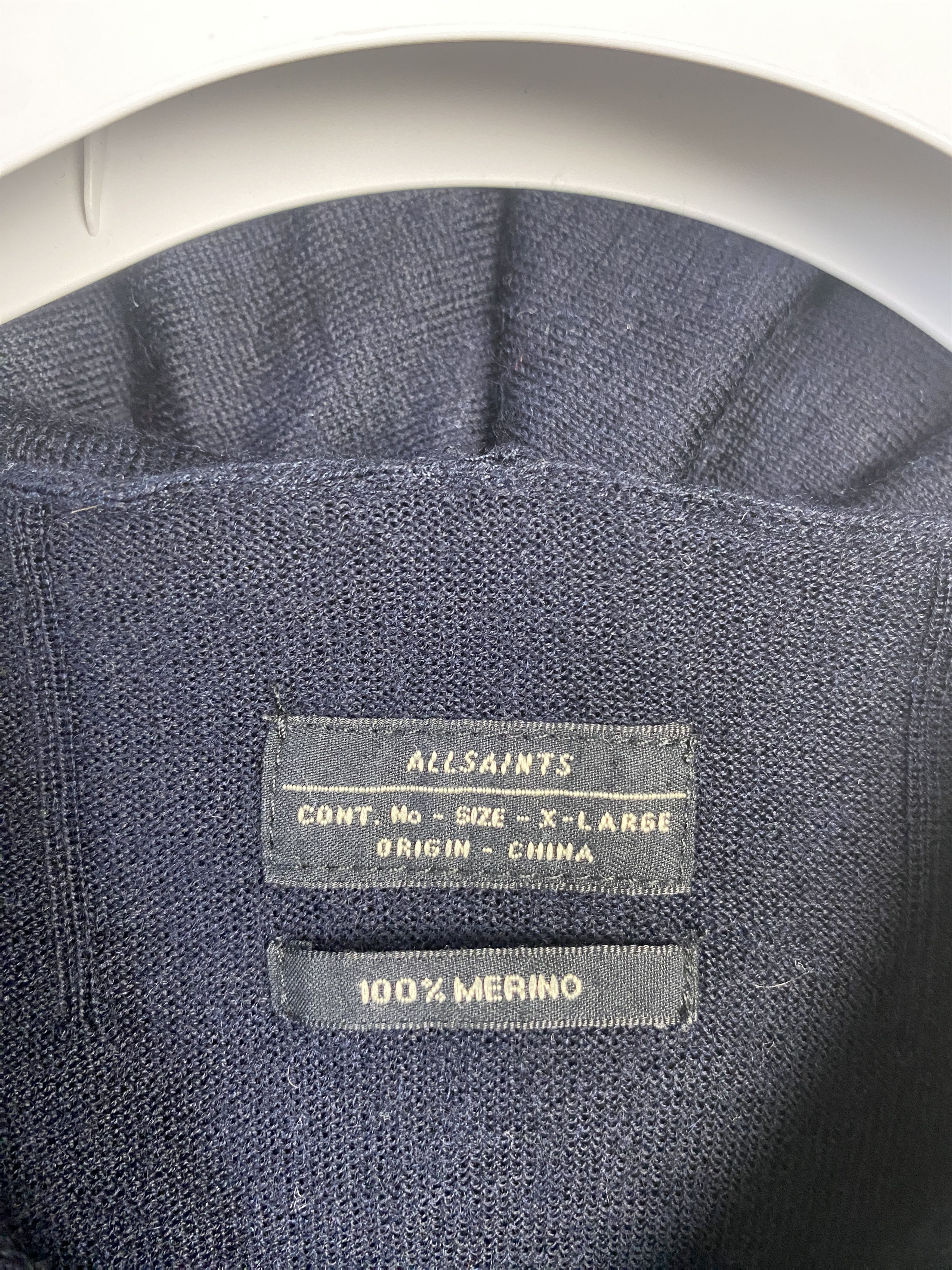 Allsaints Allsaints Mode Merino zip-up hoodie wool opium y2k Size US XL / EU 56 / 4 - 3 Thumbnail