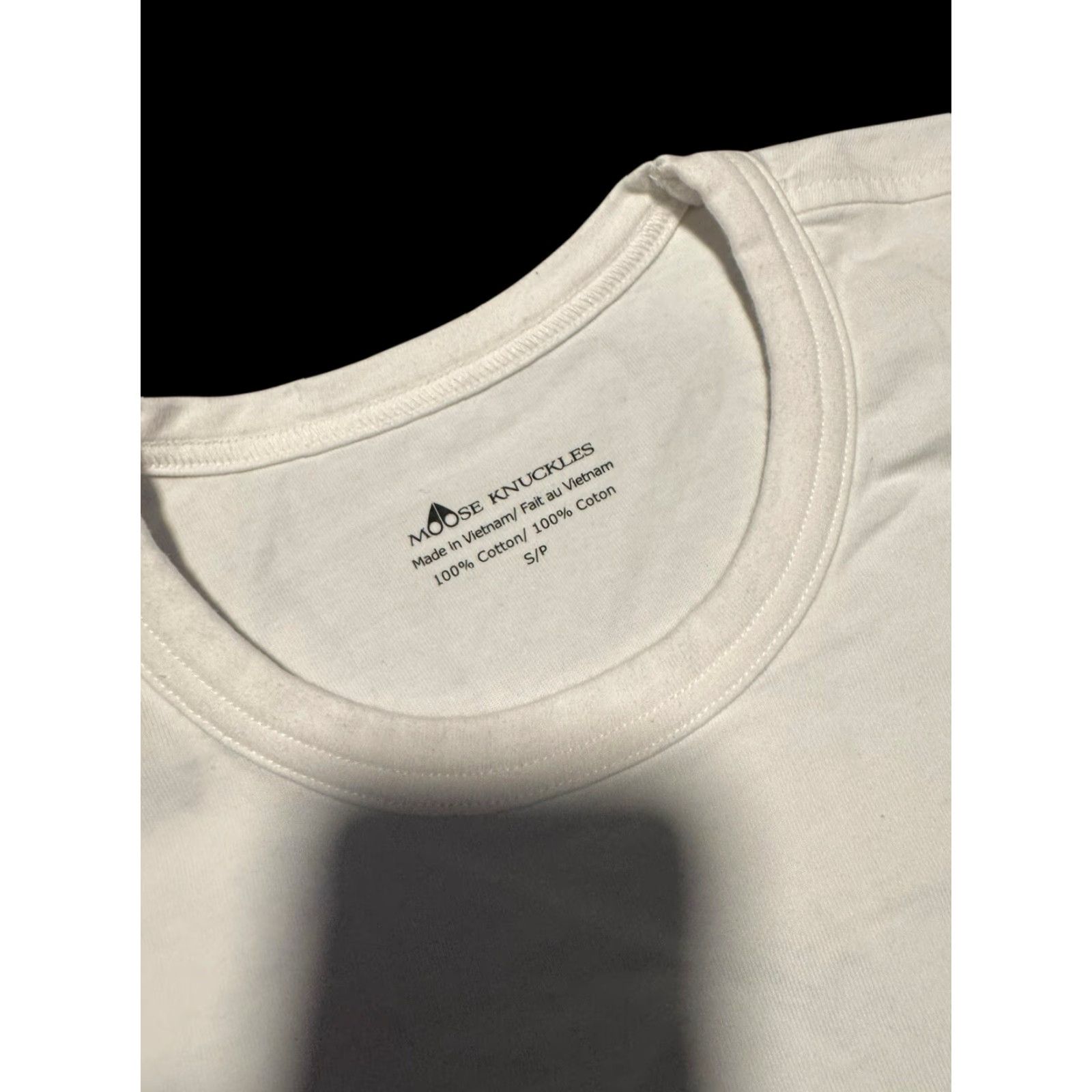 Moose Knuckles Moose Knuckles Shirt White Logo Short Sleeve S Adults Unisex Crew Neck Jersey Cotton T-Shirt Logo White Vintage No Size US S / EU 44-46 / 1 - 4 Thumbnail
