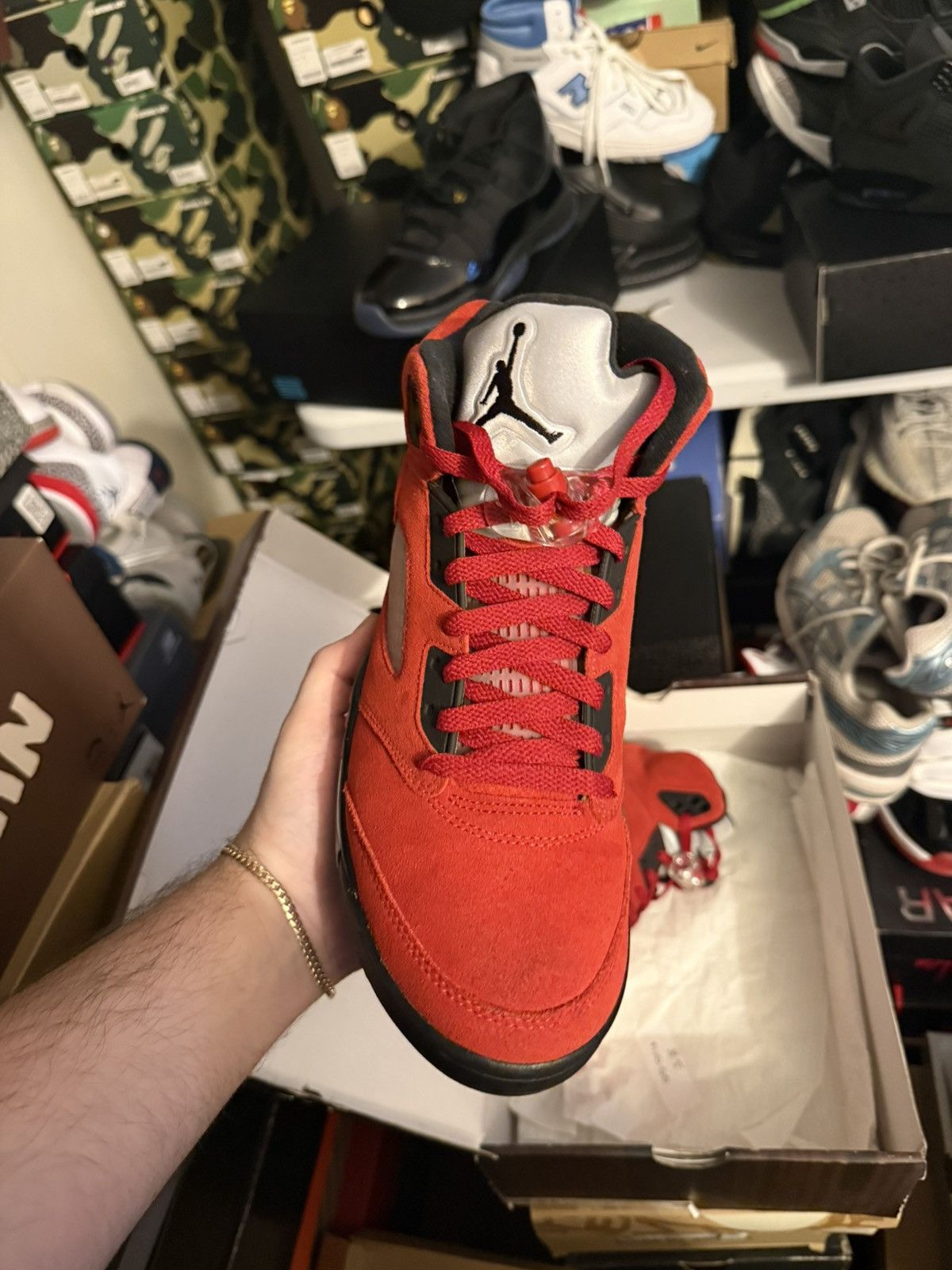 Jordan Brand Jordan retro 5 raging bull sz 8.5 Size US 8.5 / EU 41-42 - 2 Thumbnail