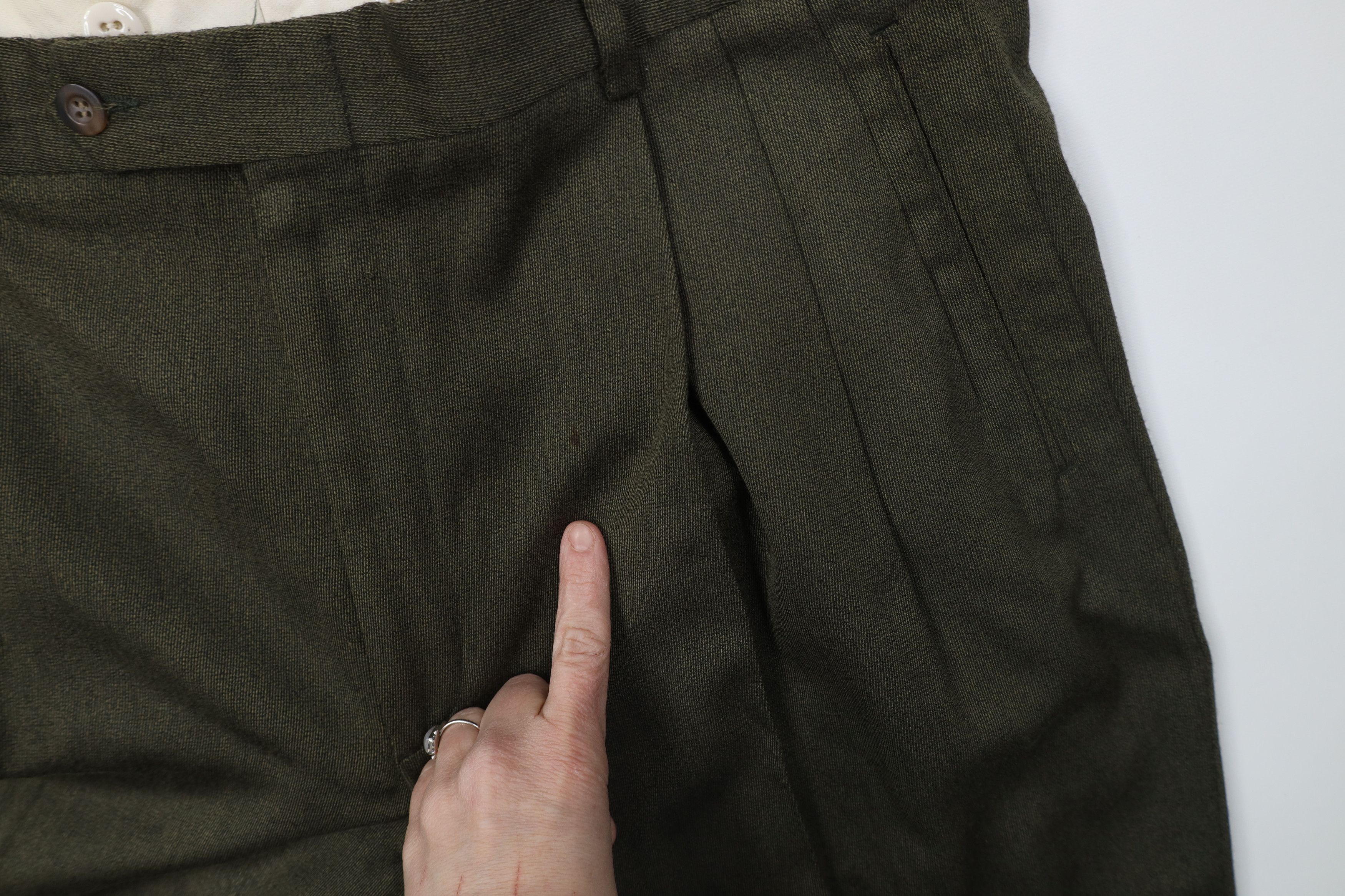 Vintage Vintage 90s Streetwear Wool Knit Wide Leg Chino Pants Size US 38 / EU 54 - 6 Thumbnail
