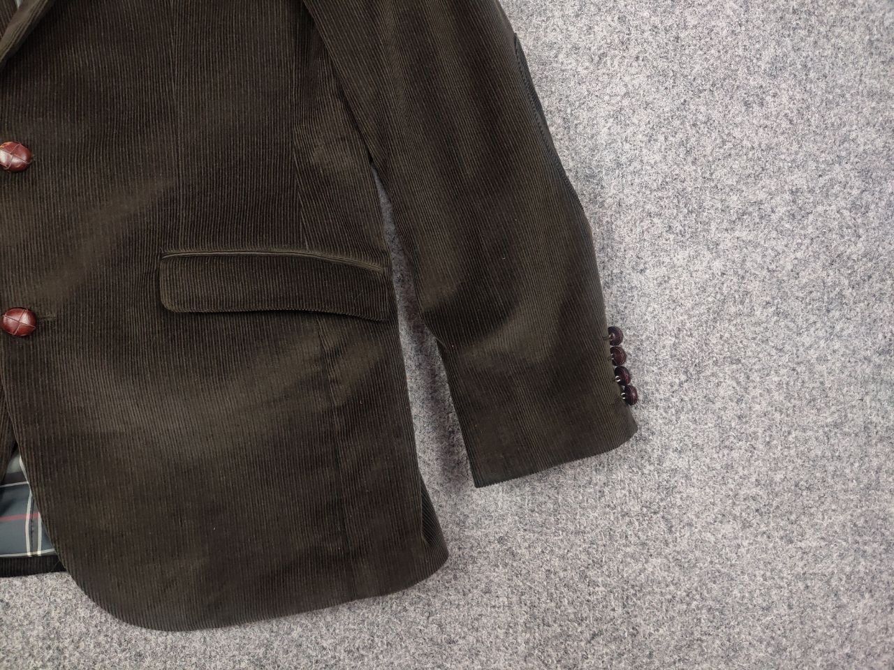 Barbour Barbour Dark green corduroy men's two buttons Blazer jacket Size US M / EU 48-50 / 2 - 7 Thumbnail