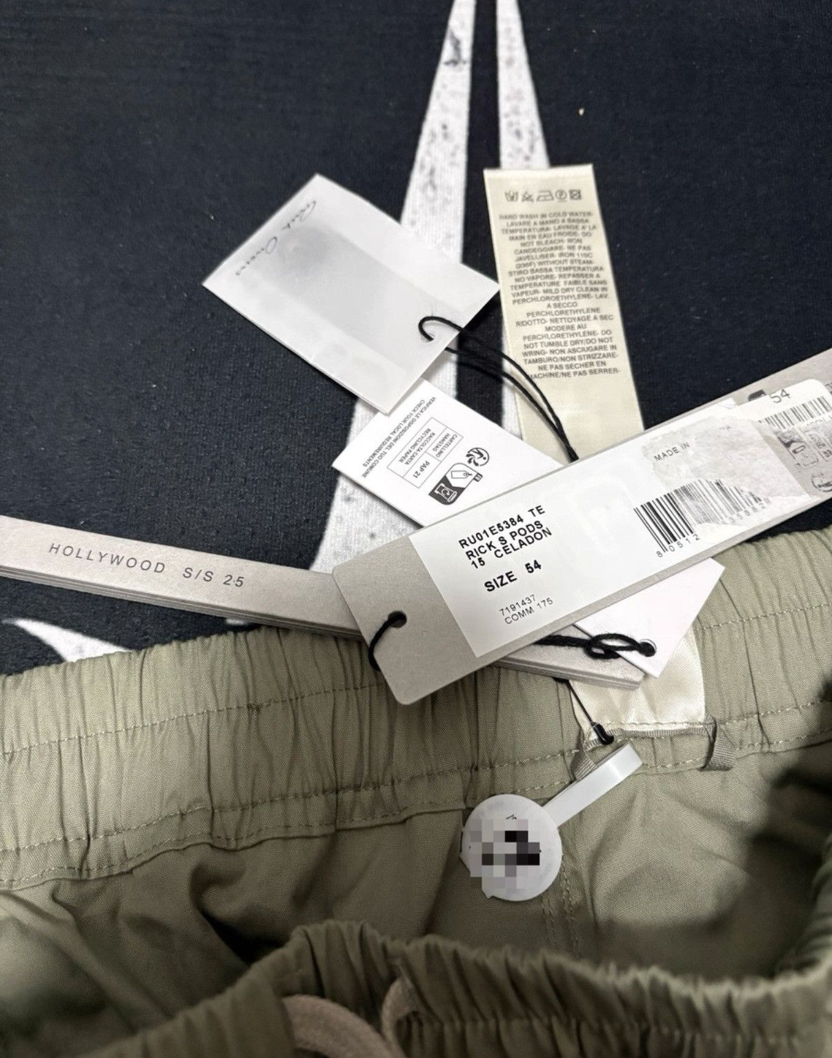 Rick Owens Rick Owens Mainline 25SS Hollywood Season TE Fabric Shorts Size US 40 / EU 56 - 5 Thumbnail