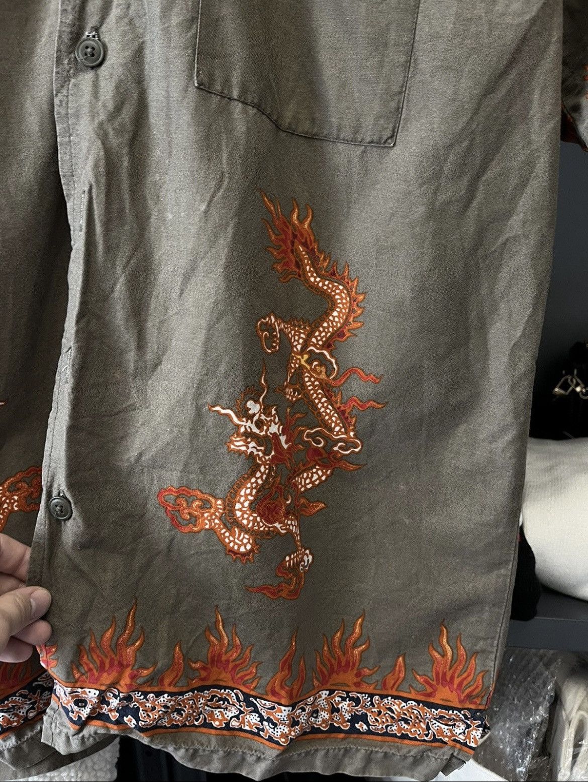 Japanese Brand Vintage Japanese Dragon Shirt Size US L / EU 52-54 / 3 - 2 Thumbnail