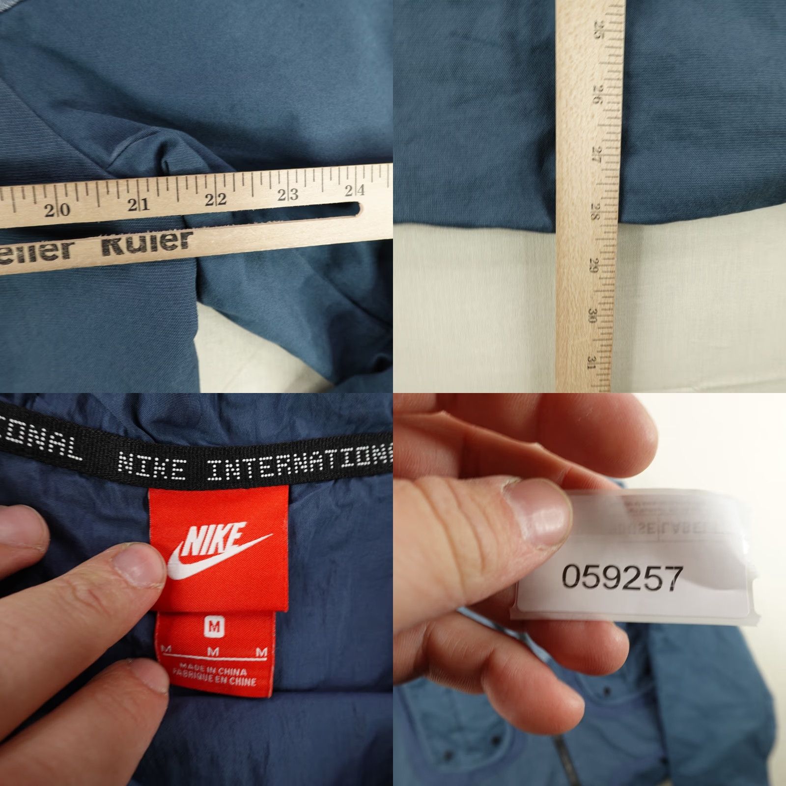 Nike Nike Windbreaker Jacket Mens Medium Blue Utility Zip Up Outdoor Sports Size US M / EU 48-50 / 2 - 8 Thumbnail