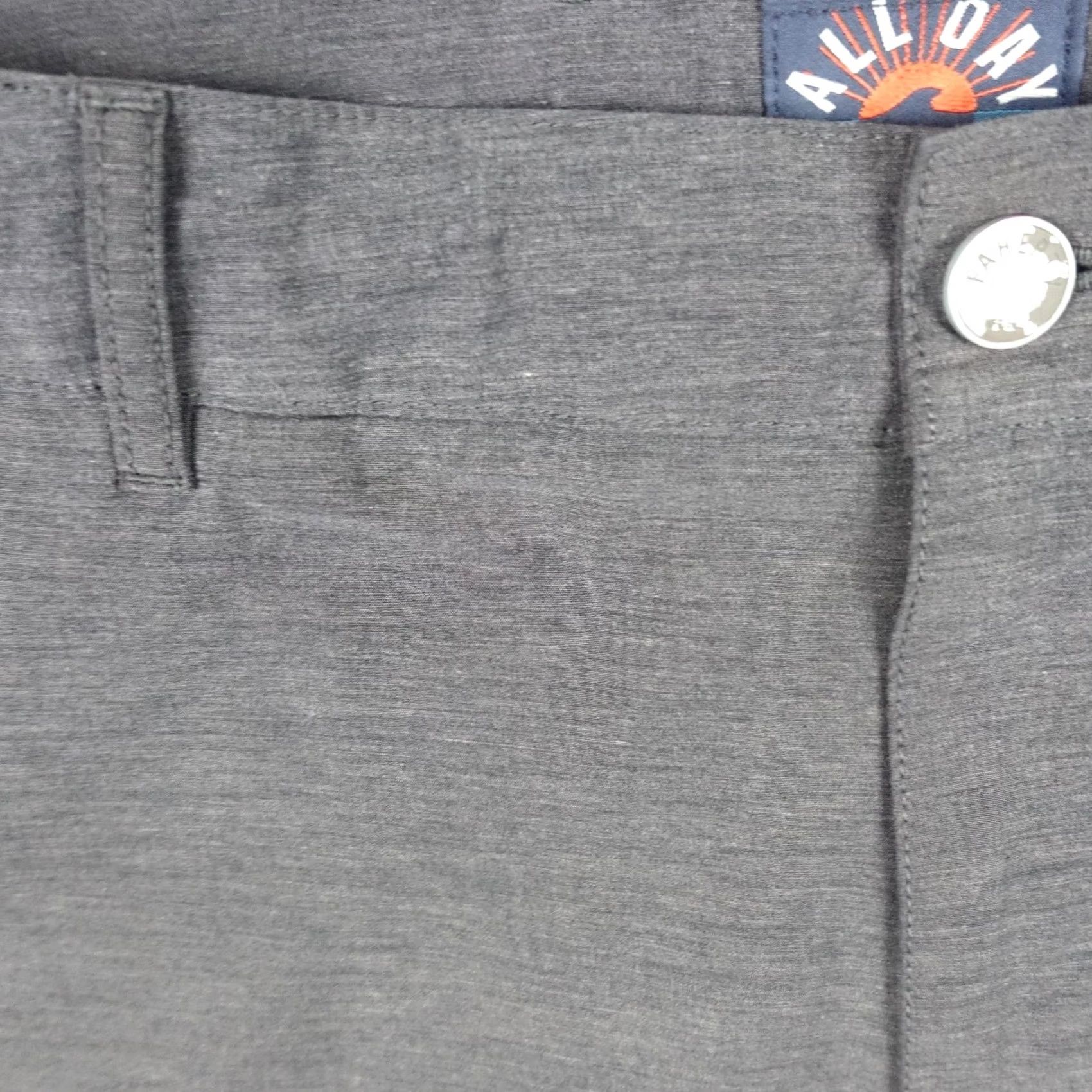 Faherty Faherty All Day Shorts Mens 35 Gray Chino Stretch Drawstring Comfort Casual Golf Size US 35 - 3 Thumbnail