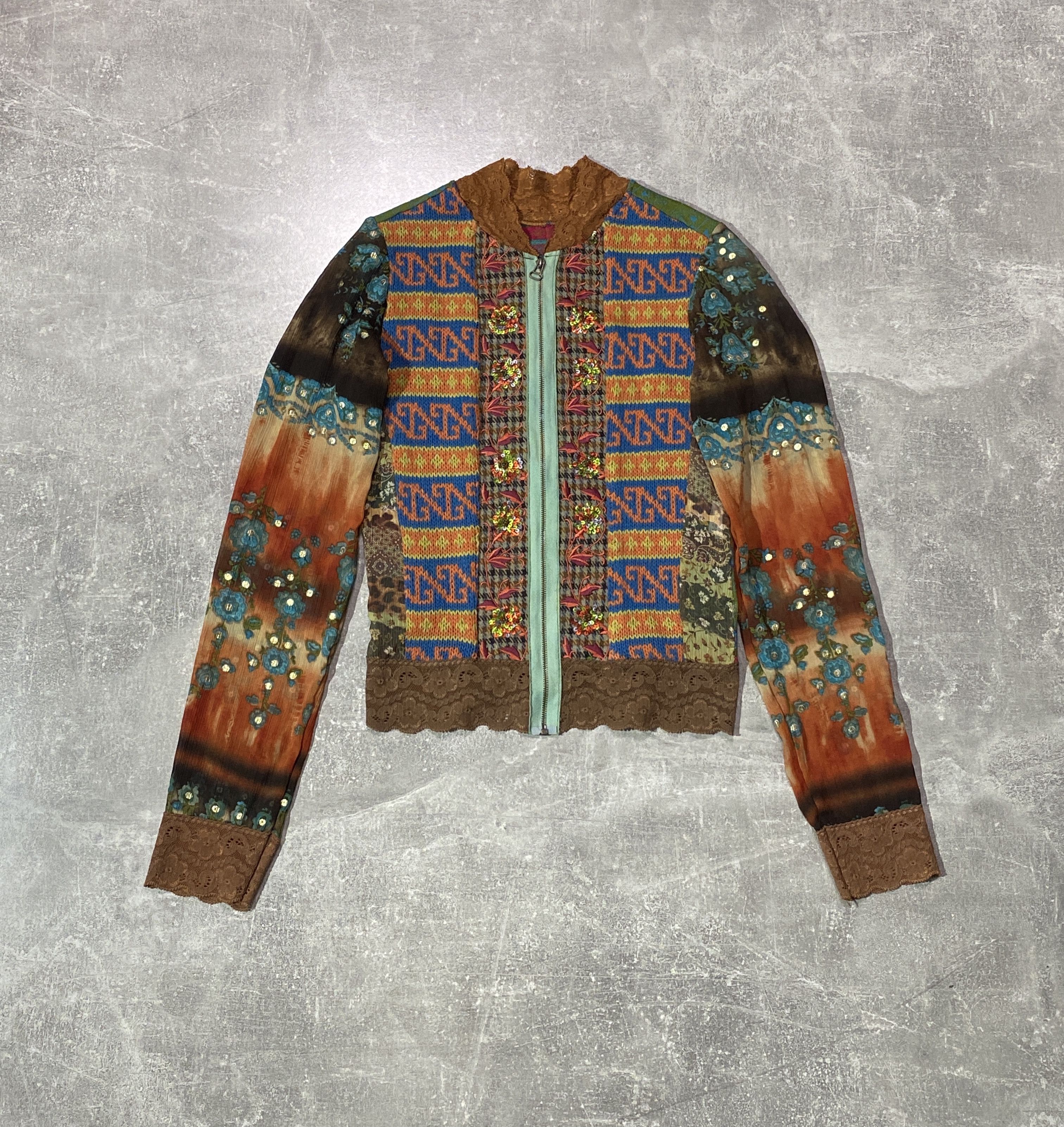 If Six Was Nine Vintage Y2K Wool Zip Blouses Cardigan Size S / US 4 / IT 40 - 1 Thumbnail
