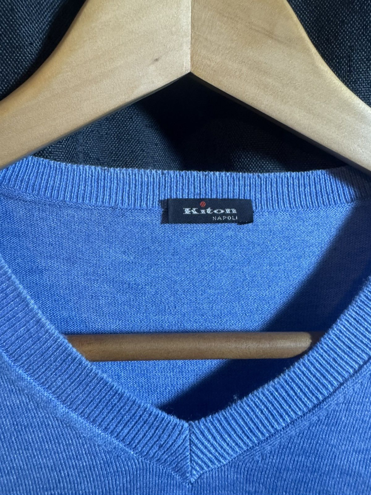 Kiton Kiton Napoli Men’s Navy Blue Sweater Size L Cashmere Size US L / EU 52-54 / 3 - 3 Thumbnail