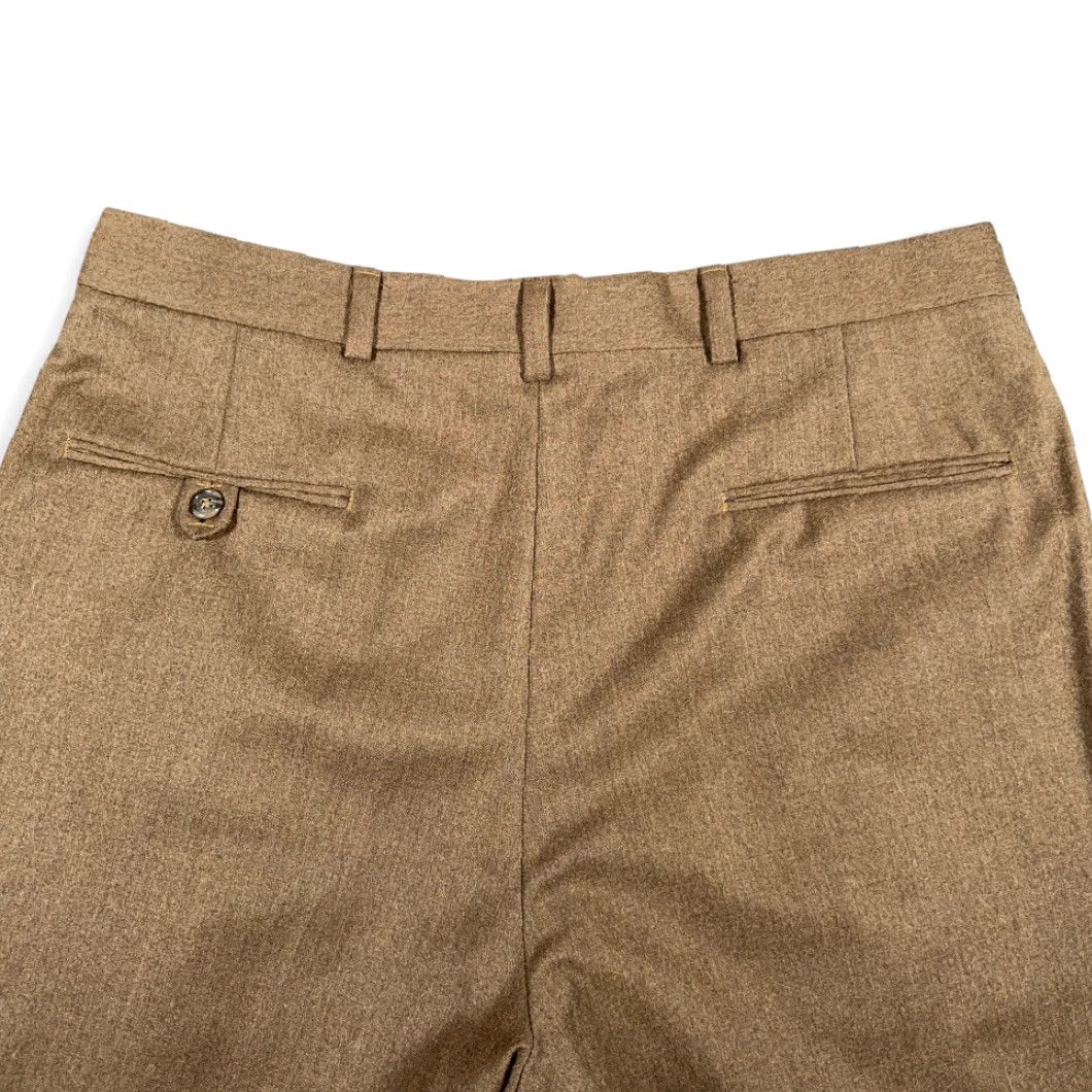 Hart Schaffner Marx VINTAGE Hart Schaffner Marx Dress Pants Mens 35x29 Brown Wool USA 80s Straight Pleated Cuffed Front Zip Button Hook & Eye Pockets - Men - Regular Size US 35 - 7 Thumbnail
