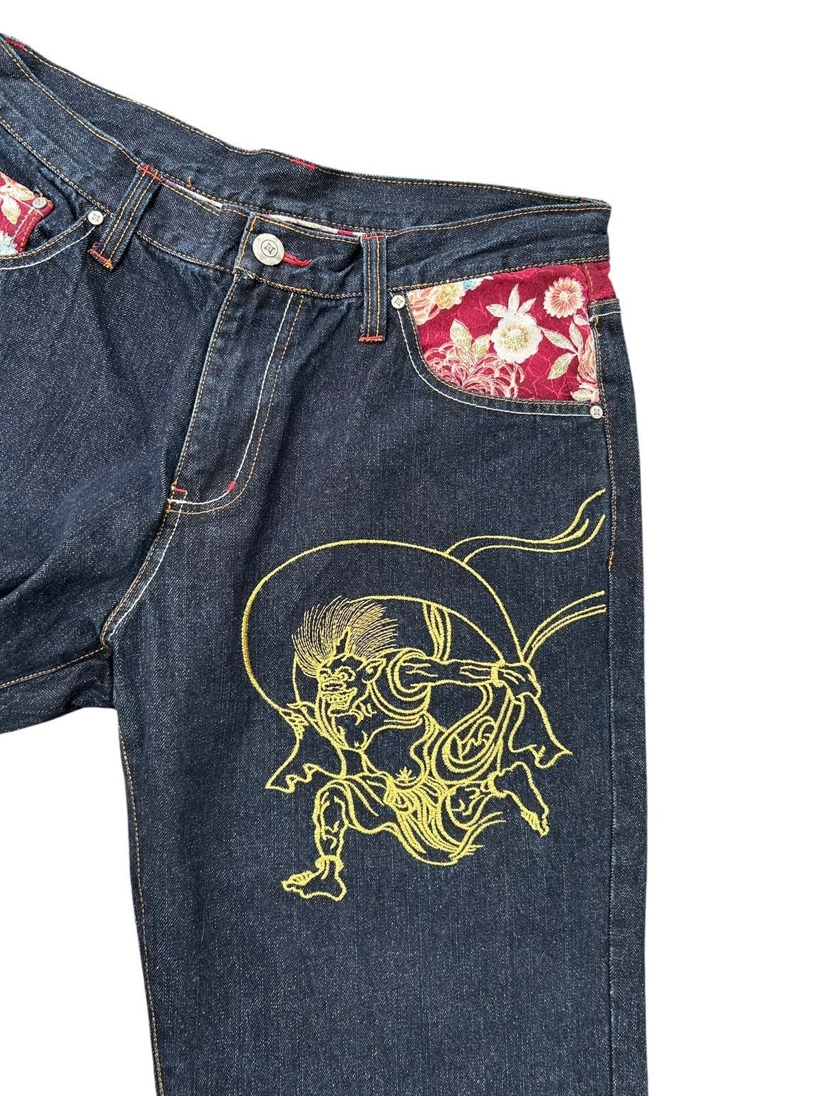 Kapital Karakuri Tamashii Inspired Gumu Denim Jeans Size US 35 - 4 Thumbnail