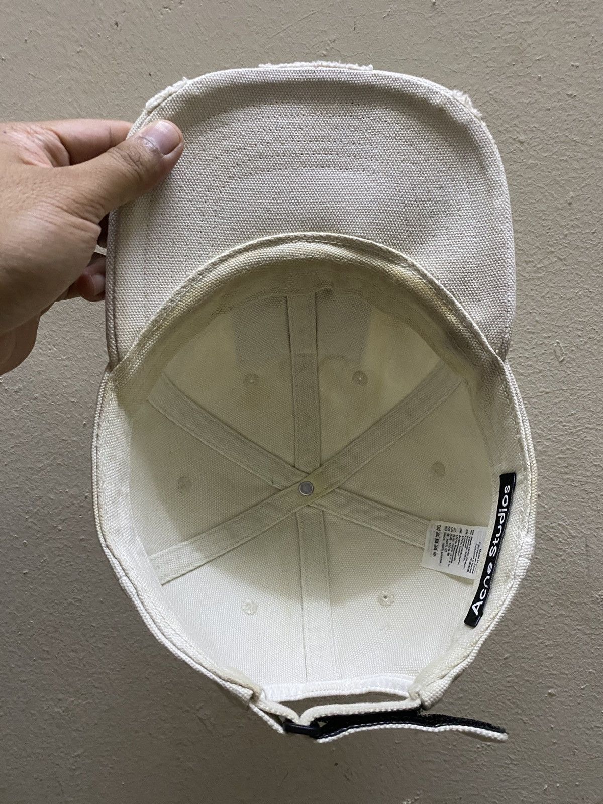 Acne Studios Acne Studios Cunov Canvas Frayed Face Cap Size ONE SIZE - 5 Thumbnail