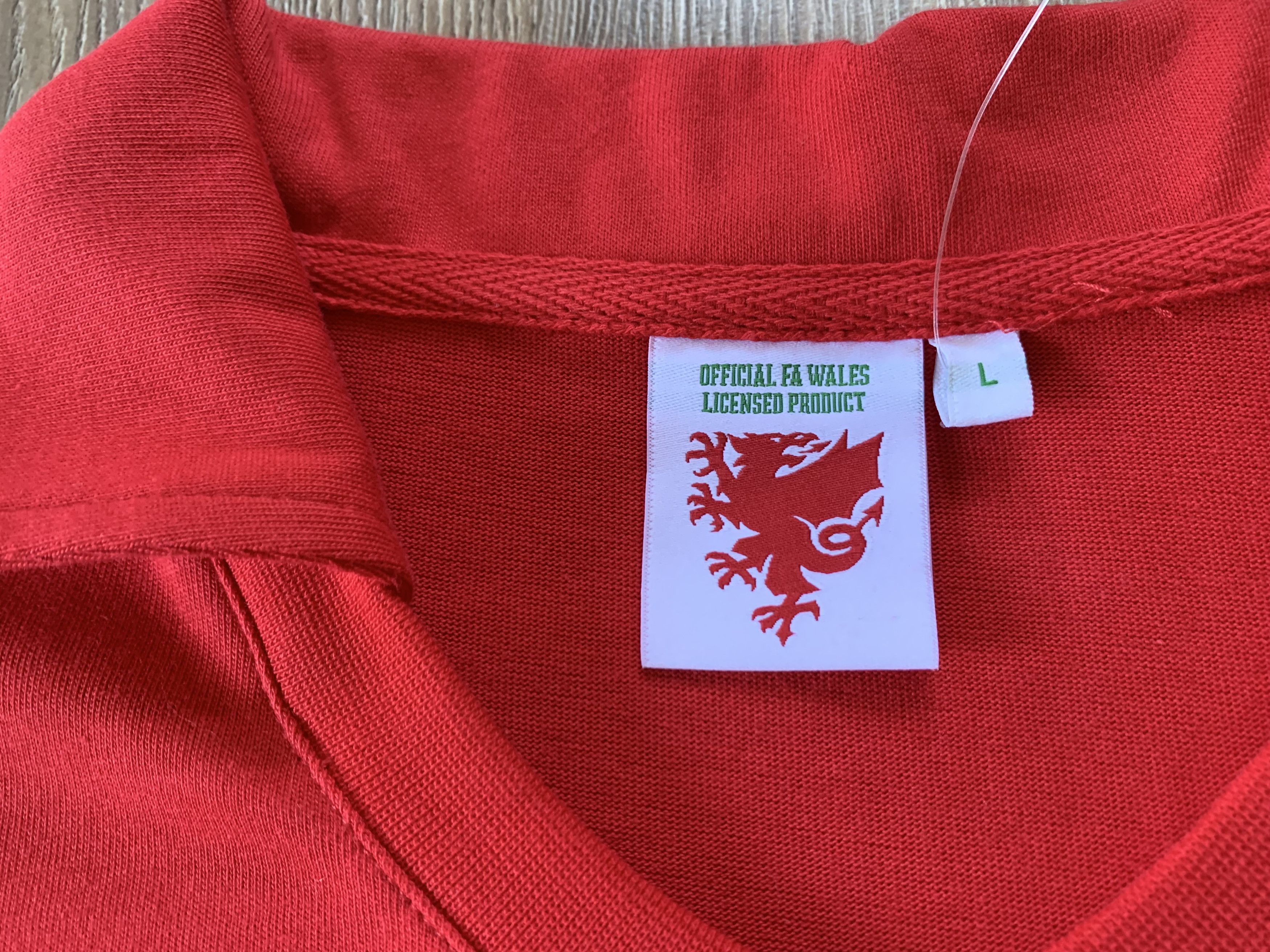 Other Wales WRU Cotton Soccer Jersey Size US L / EU 52-54 / 3 - 7 Thumbnail