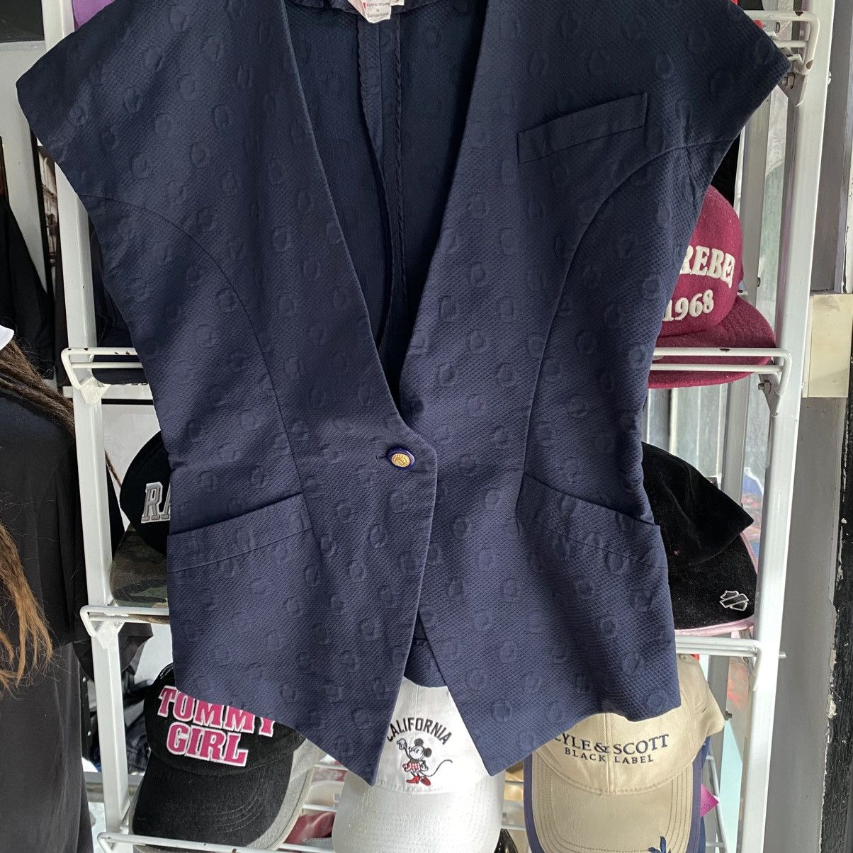 Balenciaga Balenciaga Swiss Fabric Monogram Jacquard Waistcoat Heritage Size M / US 6-8 / IT 42-44 - 4 Thumbnail