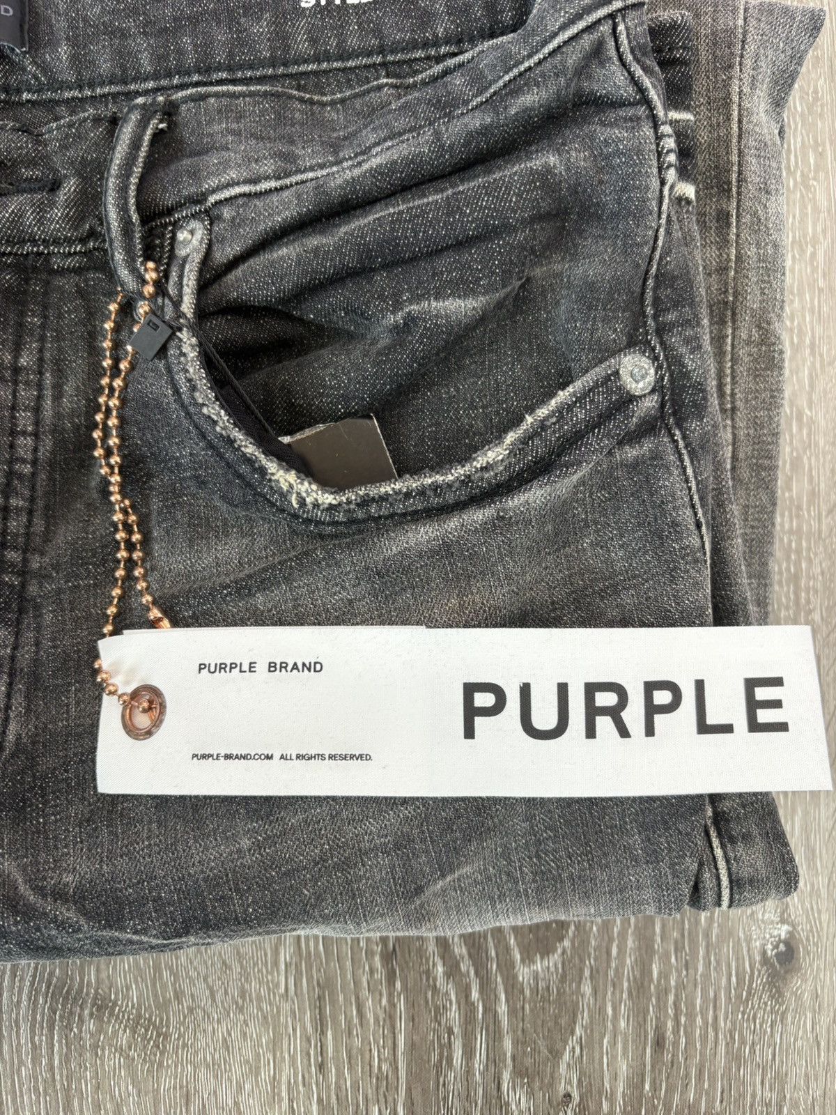 Purple Brand Purple Brand P002 “Grey Dirty Blowout” Size US 31 - 4 Thumbnail