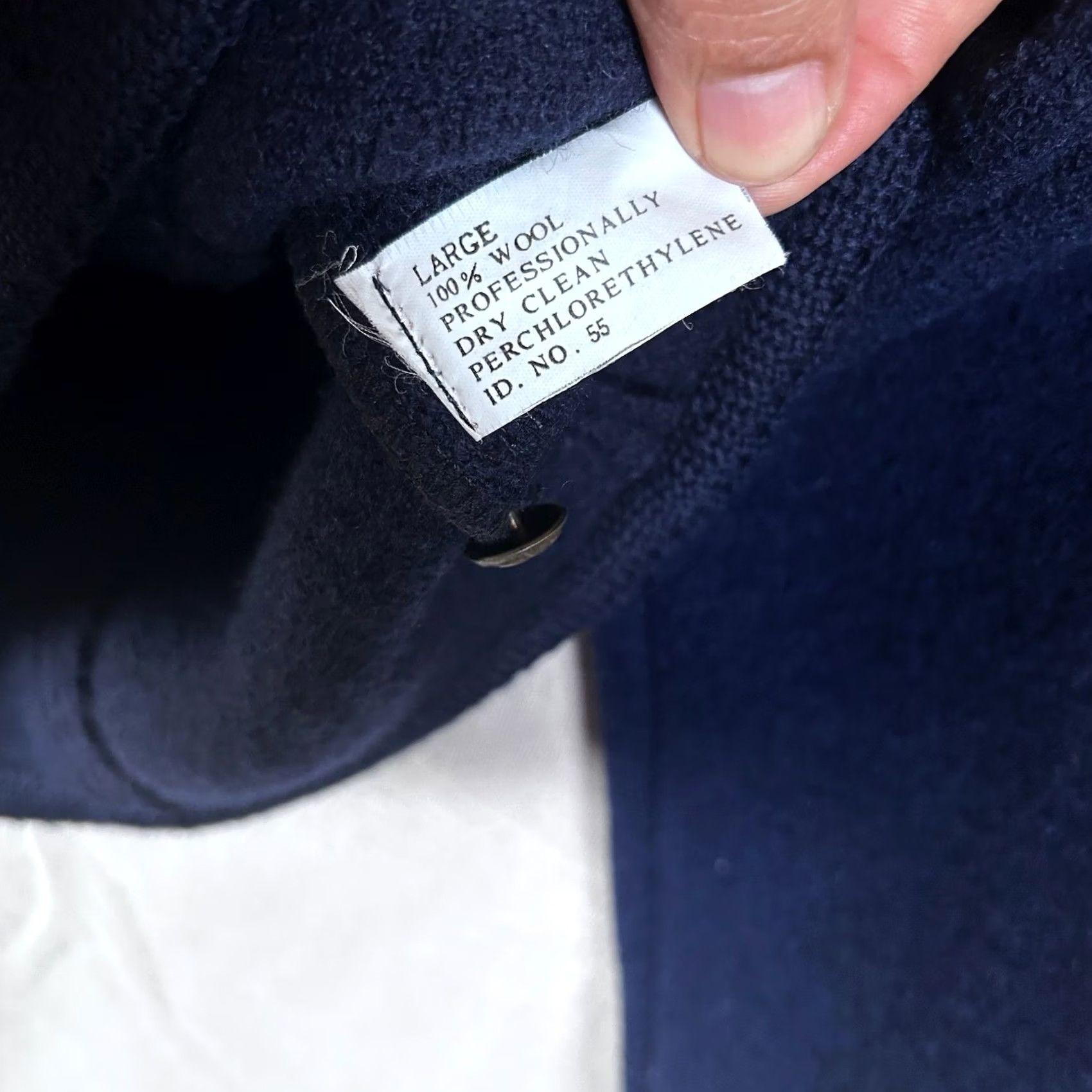 Vintage VINTAGE Mairi Navy Blue 100% Boiled Wool Jacket Gold Crest Buttons Large Size L / US 10 / IT 46 - 4 Thumbnail
