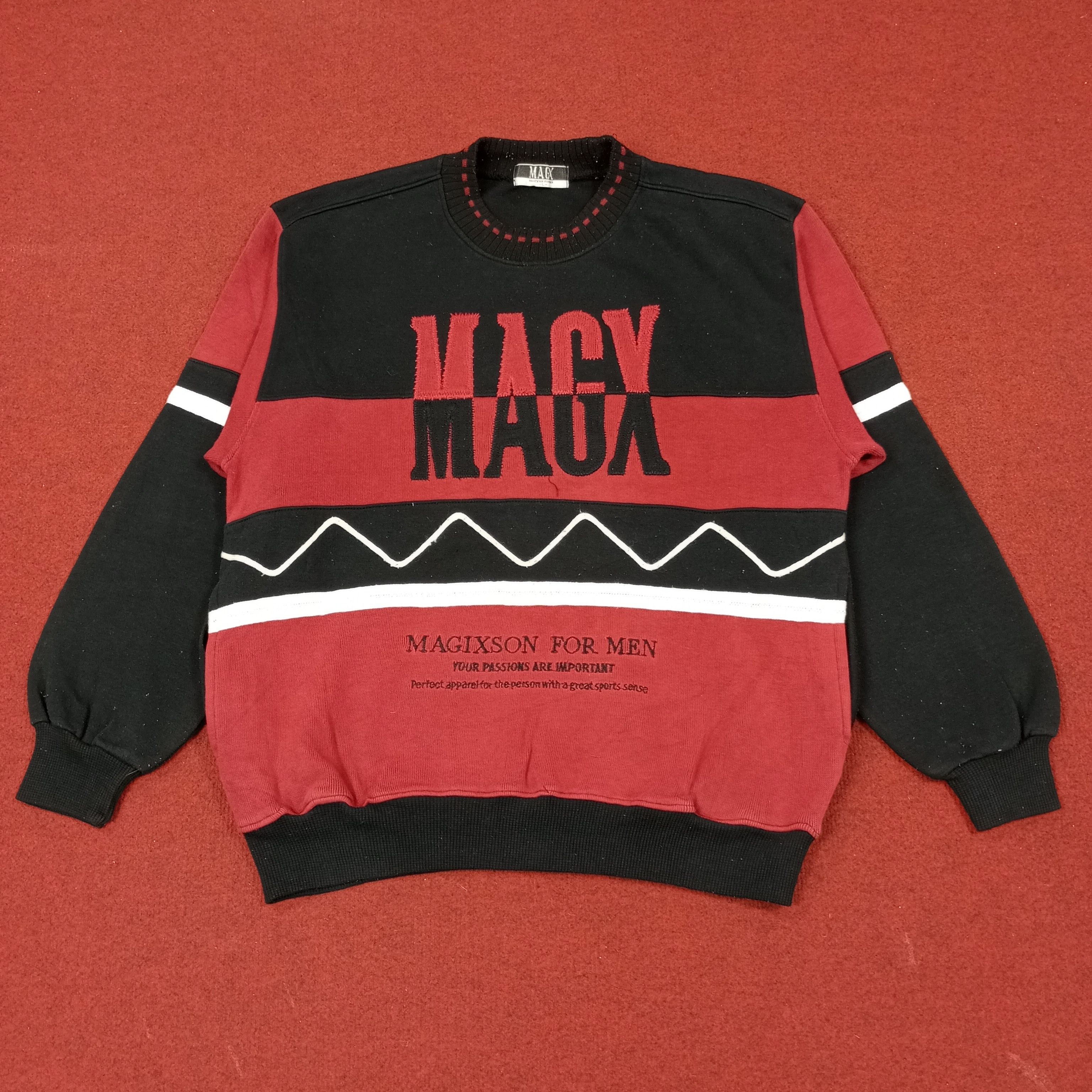 Vintage Magixson For Men Nice Design Sweatshirt c232n16 Size US M / EU 48-50 / 2 - 1 Thumbnail