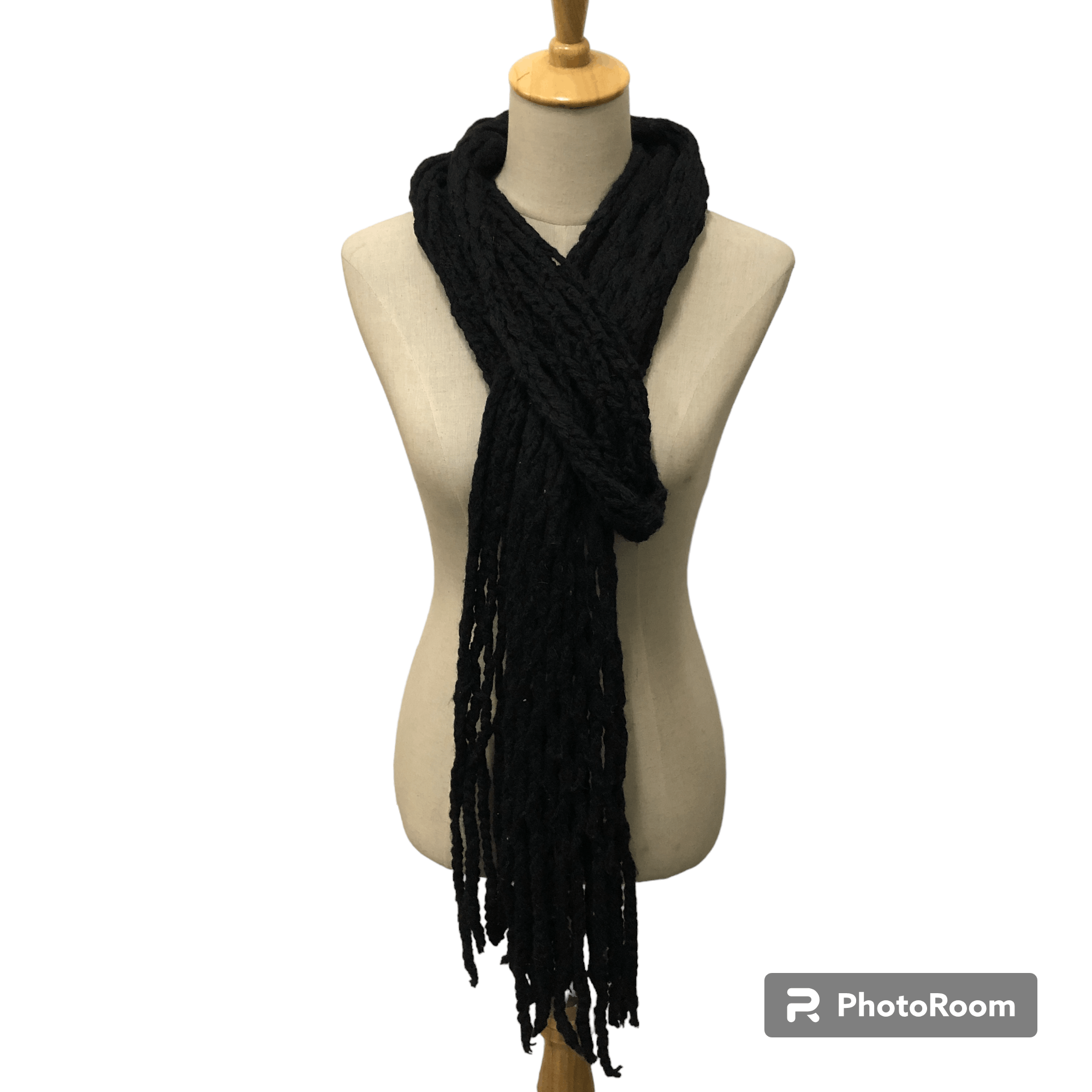 Seditionaries Sasch Fishnet Wool Scarf Muffler Neckwear V2614 Size ONE SIZE - 1 Thumbnail