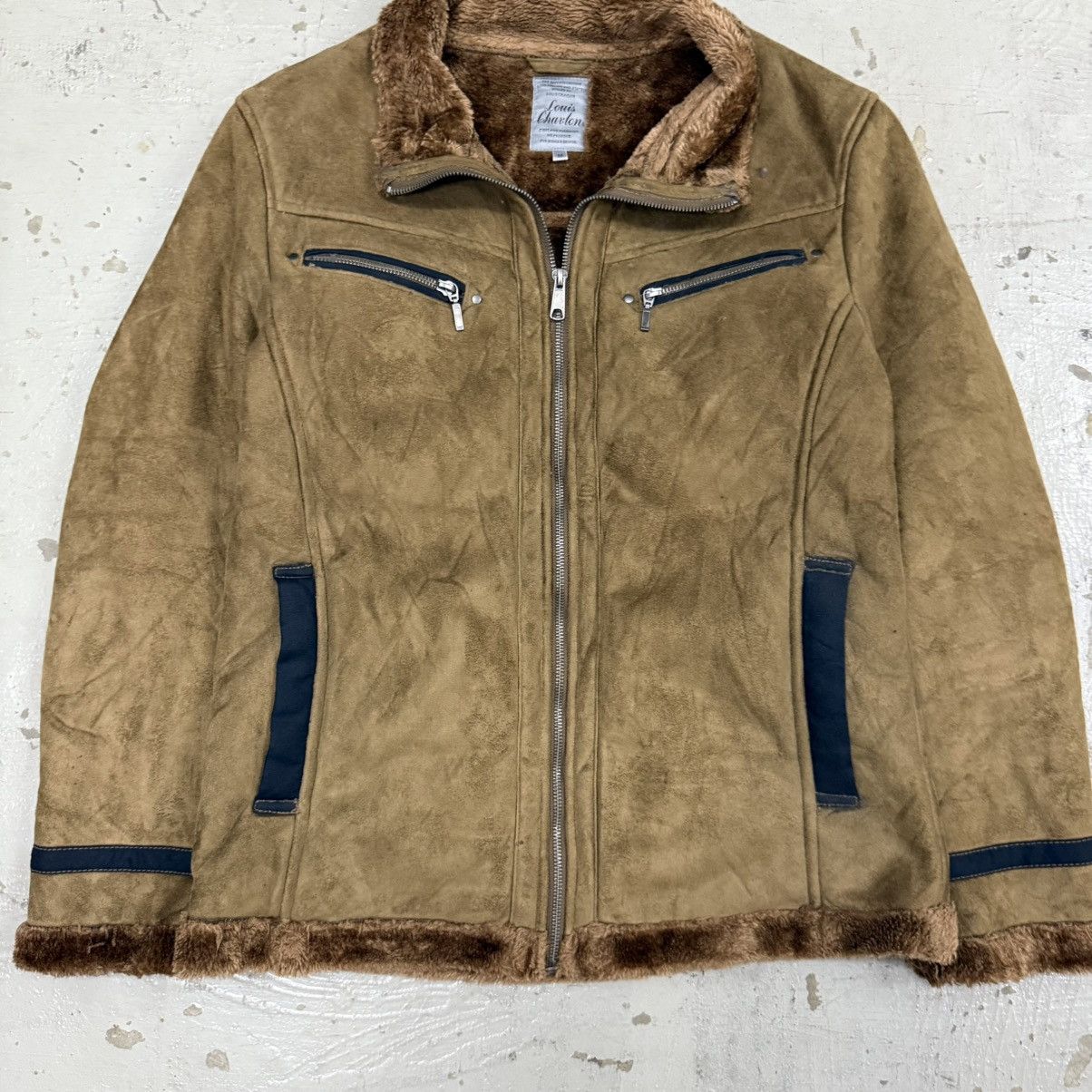 Japanese Brand 🔥Vintage Louis Chavlon Sherpa Sherling Jacket Size US M / EU 48-50 / 2 - 4 Thumbnail