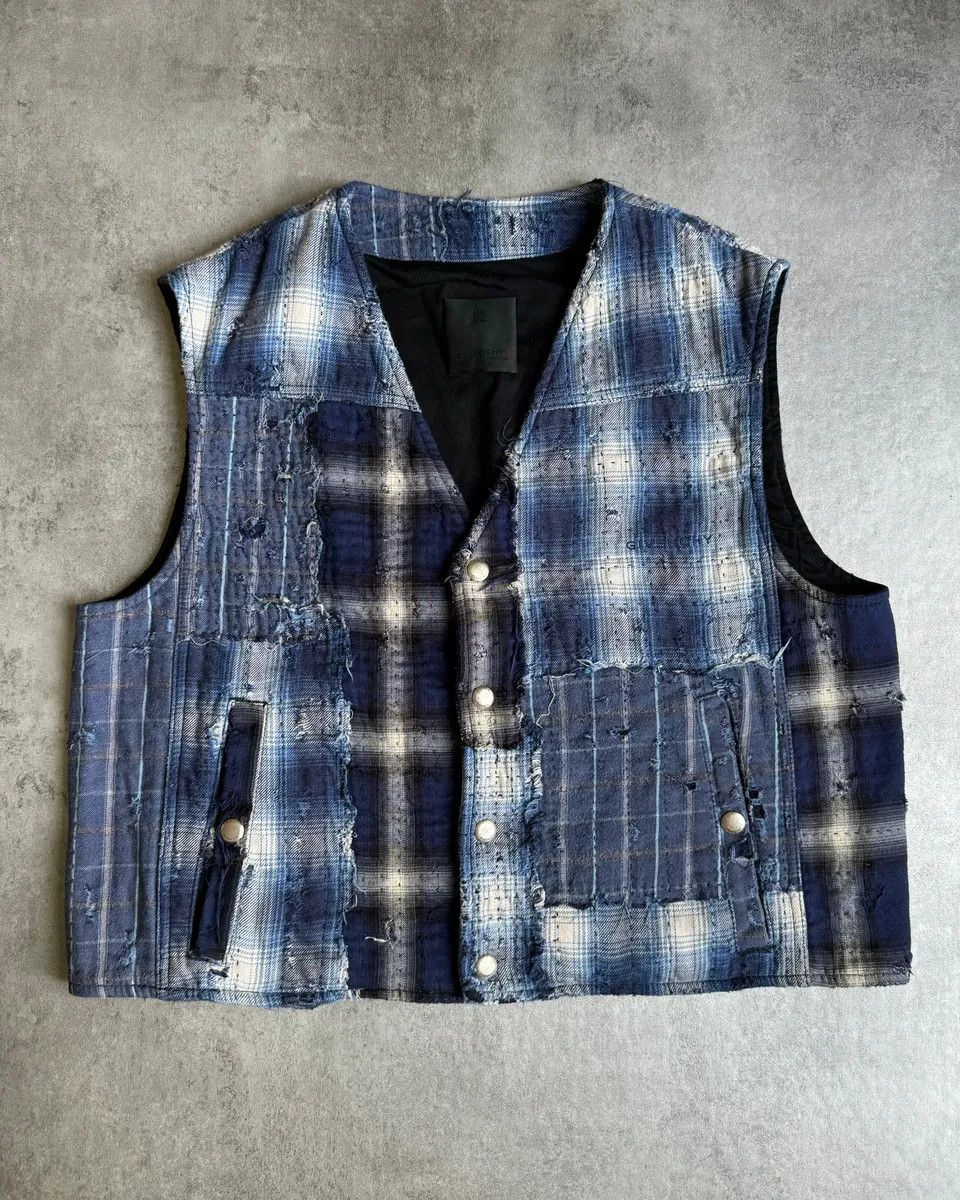 Givenchy AW2023 Givenchy Sample Artisanal Japanese Boro Vest Size US M / EU 48-50 / 2 - 1 Thumbnail