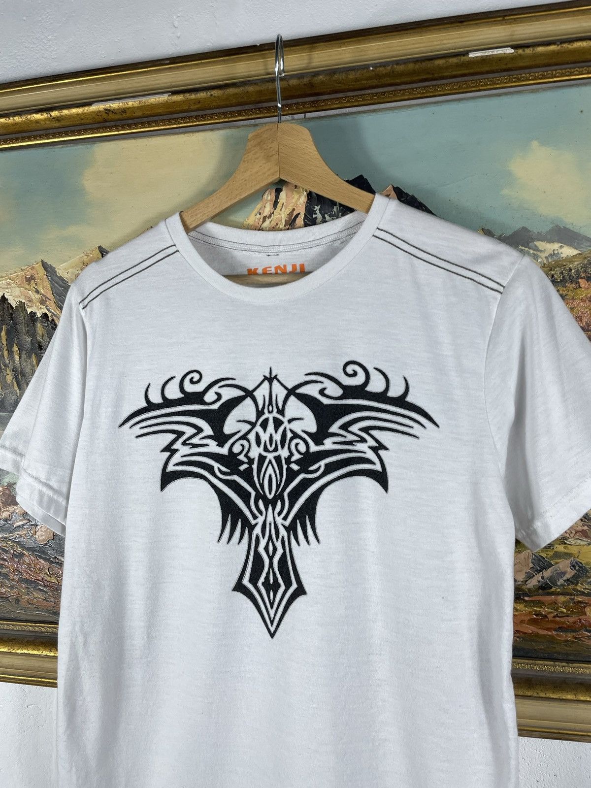 Affliction × Tapout Black vintage retro y2k 00s t-shirt tee tribal center logo Size US S / EU 44-46 / 1 - 4 Thumbnail
