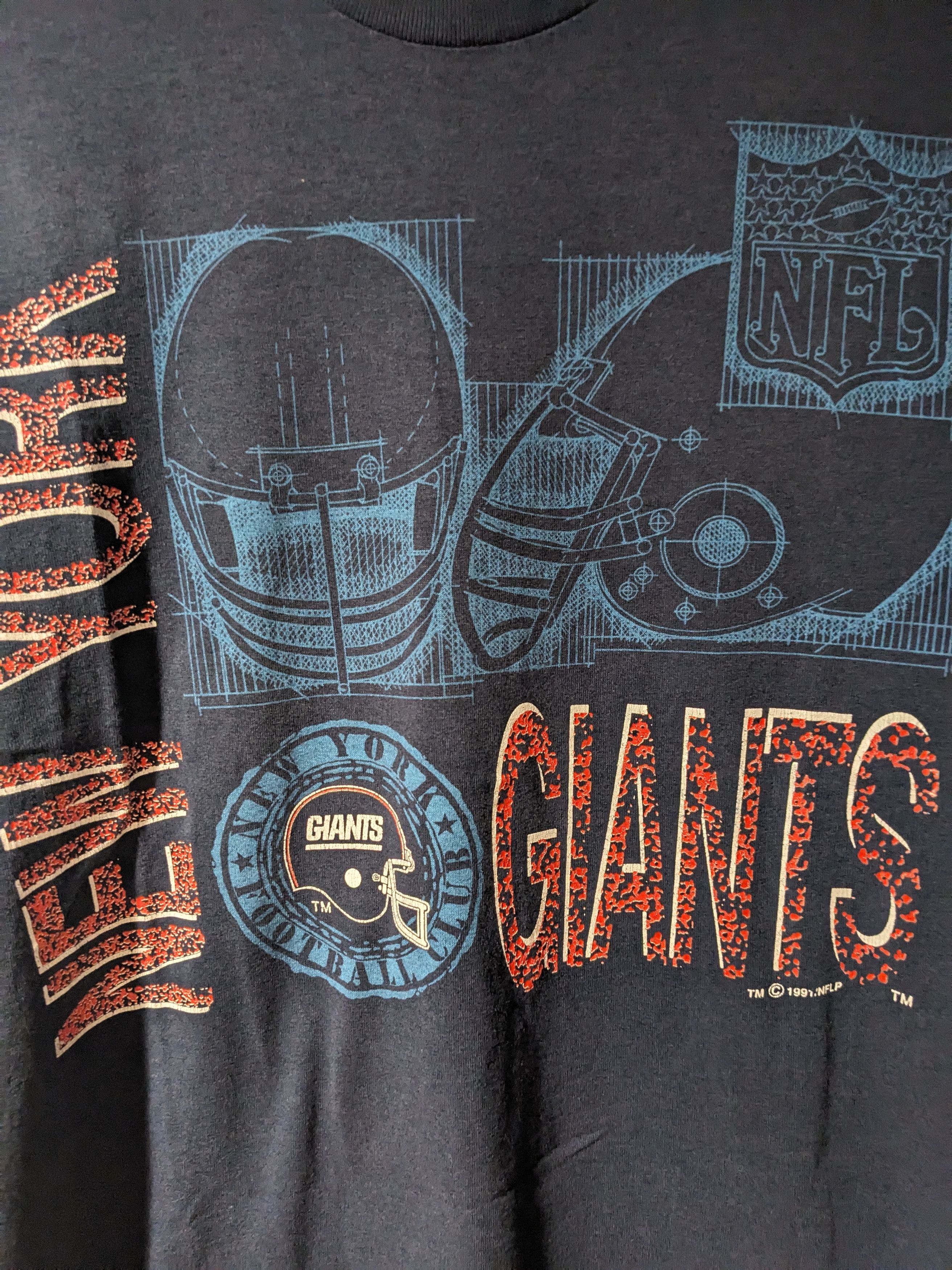 NFL × Vintage Vintage 1991 New York Giants NFL Football Large T-Shirt Size US L / EU 52-54 / 3 - 2 Thumbnail