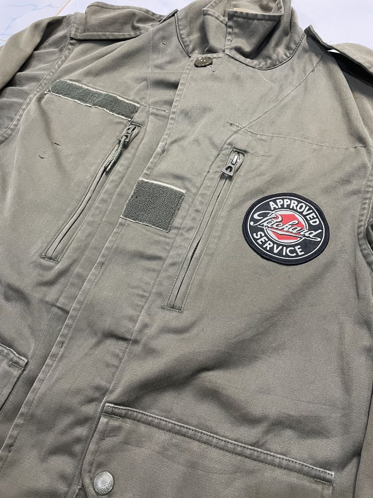 Vintage 60s Vintage French Army Military Olive M43 Jacket Size US S / EU 44-46 / 1 - 3 Thumbnail