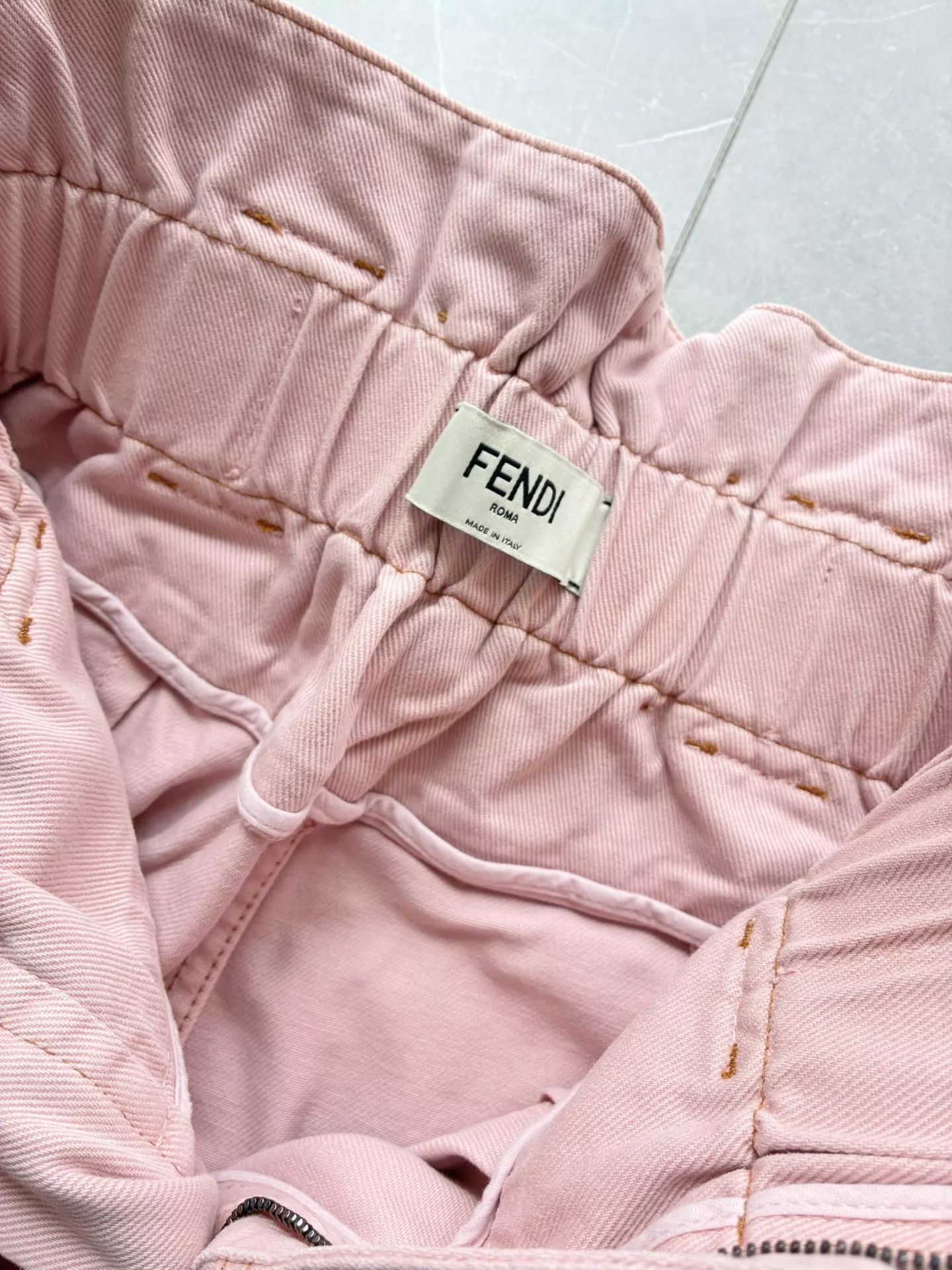 Fendi FENDI Pink High-Waist Bloom Pants Women's 36 Size 25" / US 0 / IT 36 - 5 Thumbnail